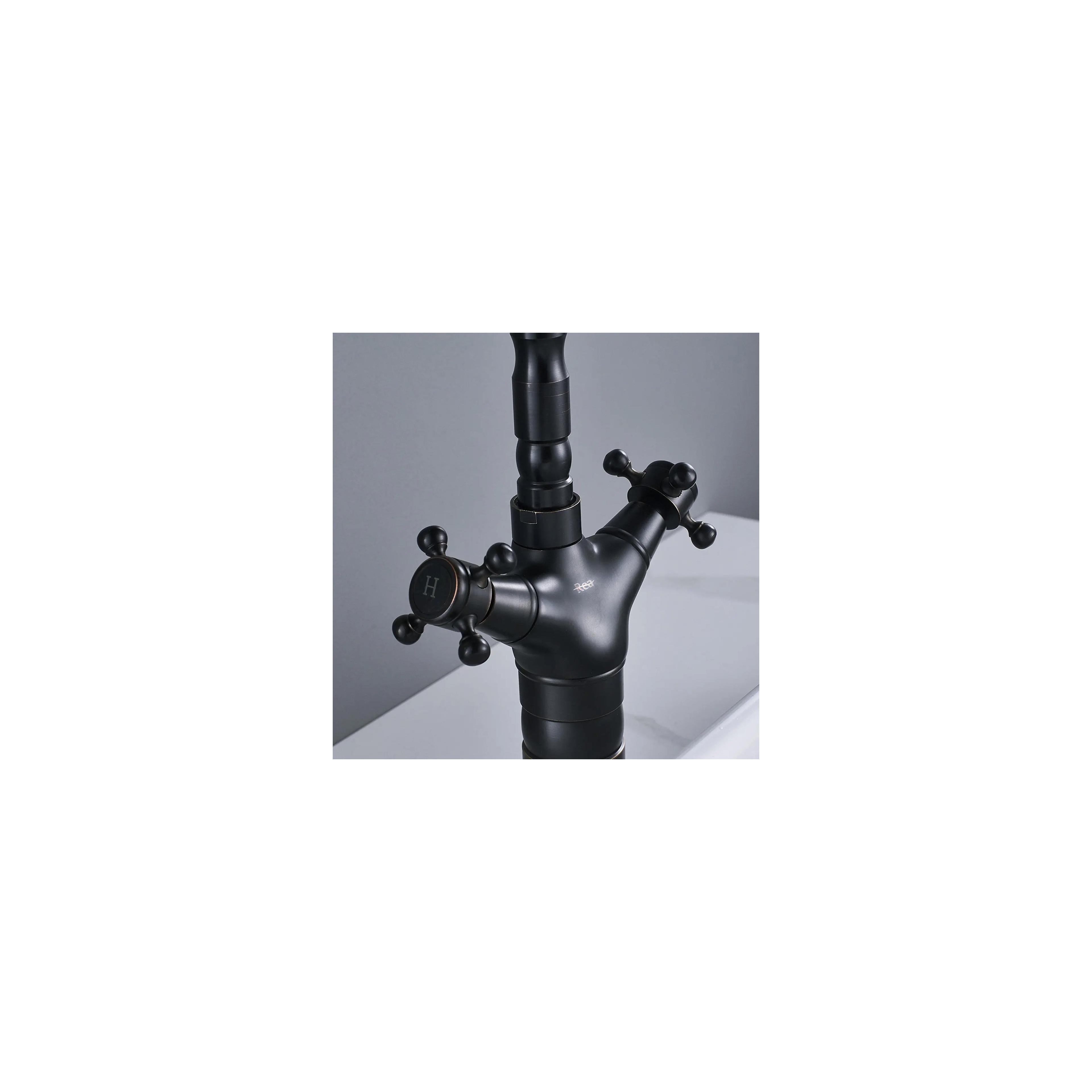 Waschbeckenarmatur Rea Rustico Old Black