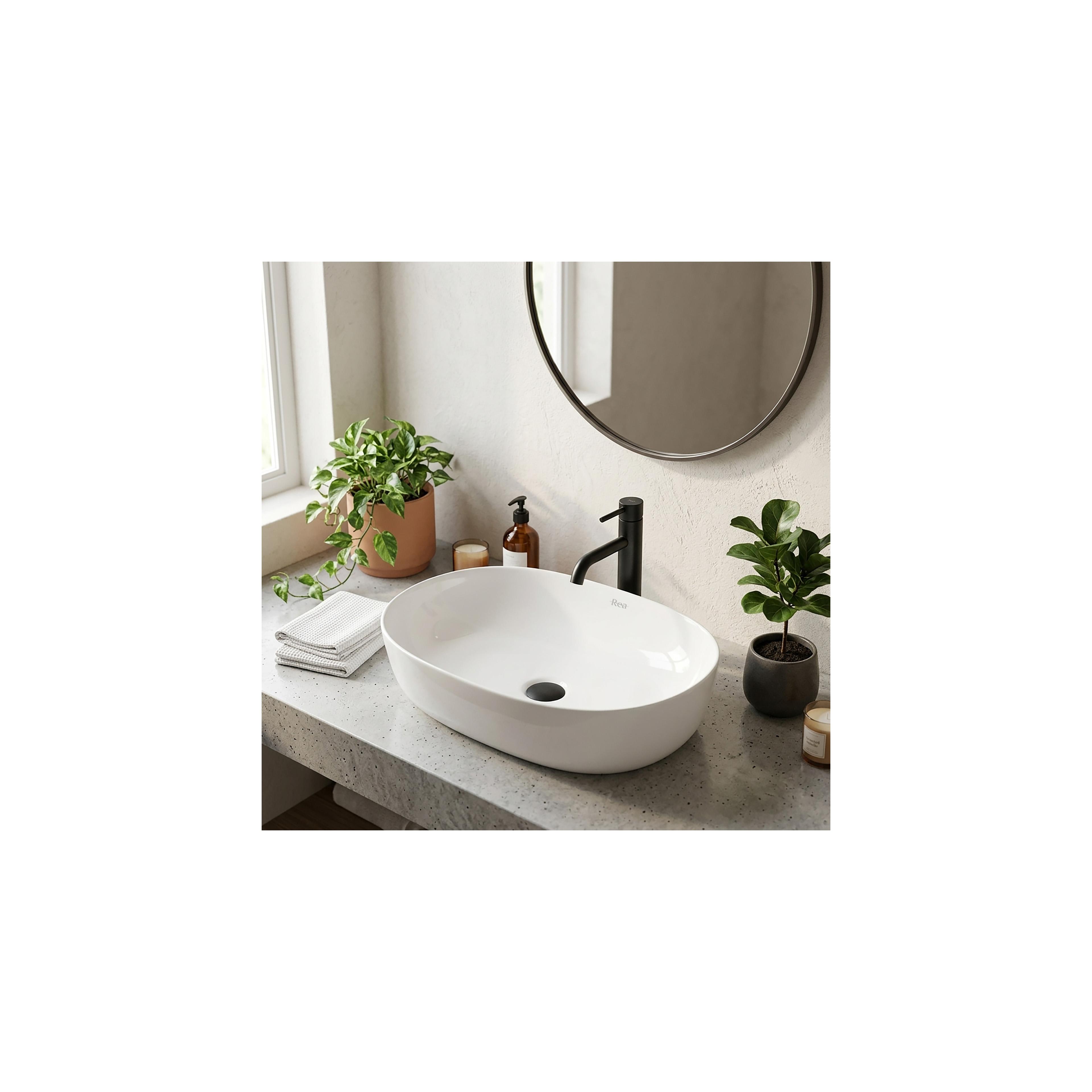 Aufsatzwaschbecken CLEO white – REA