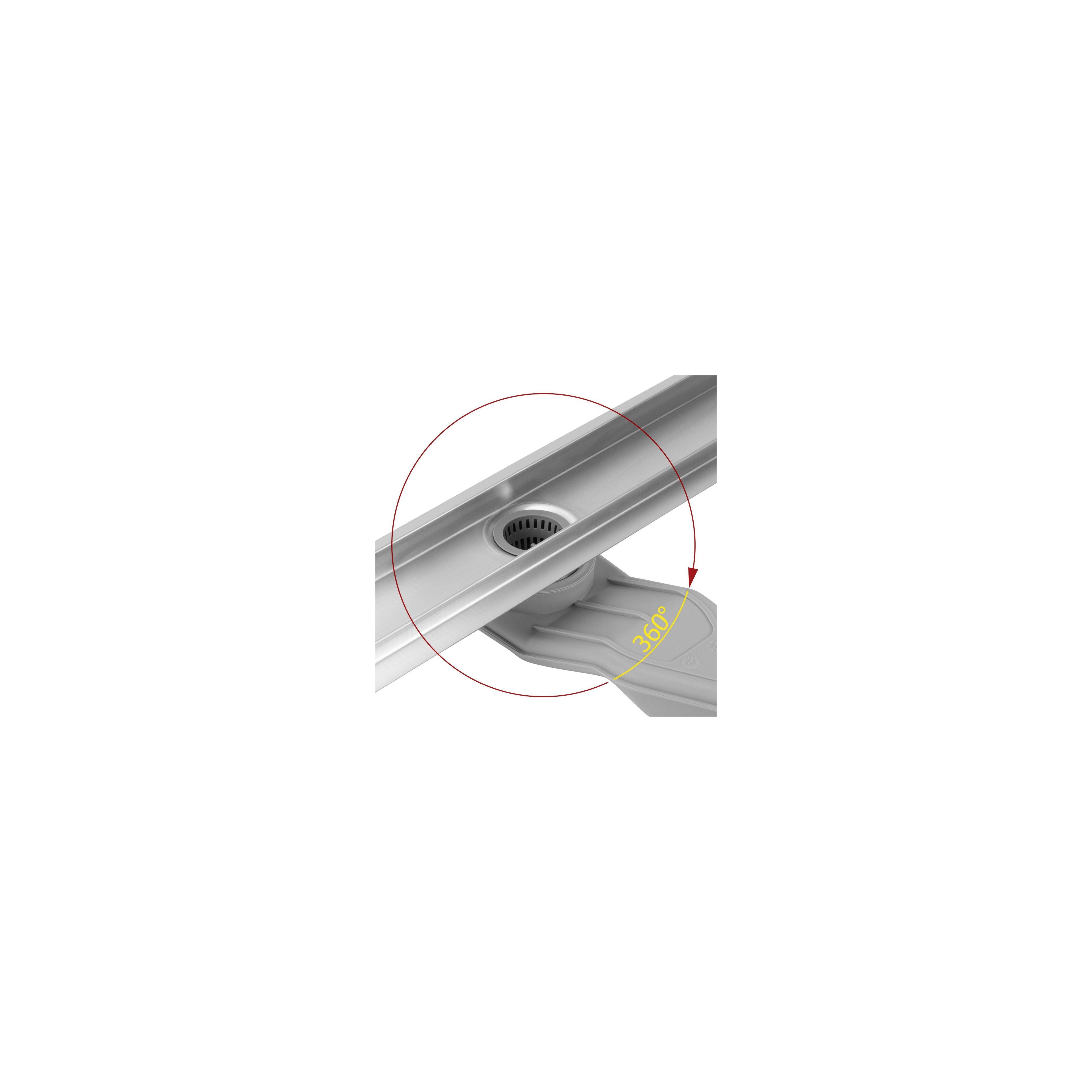 Linear drainage REA Neox Superflow BRUSH NICKEL 50