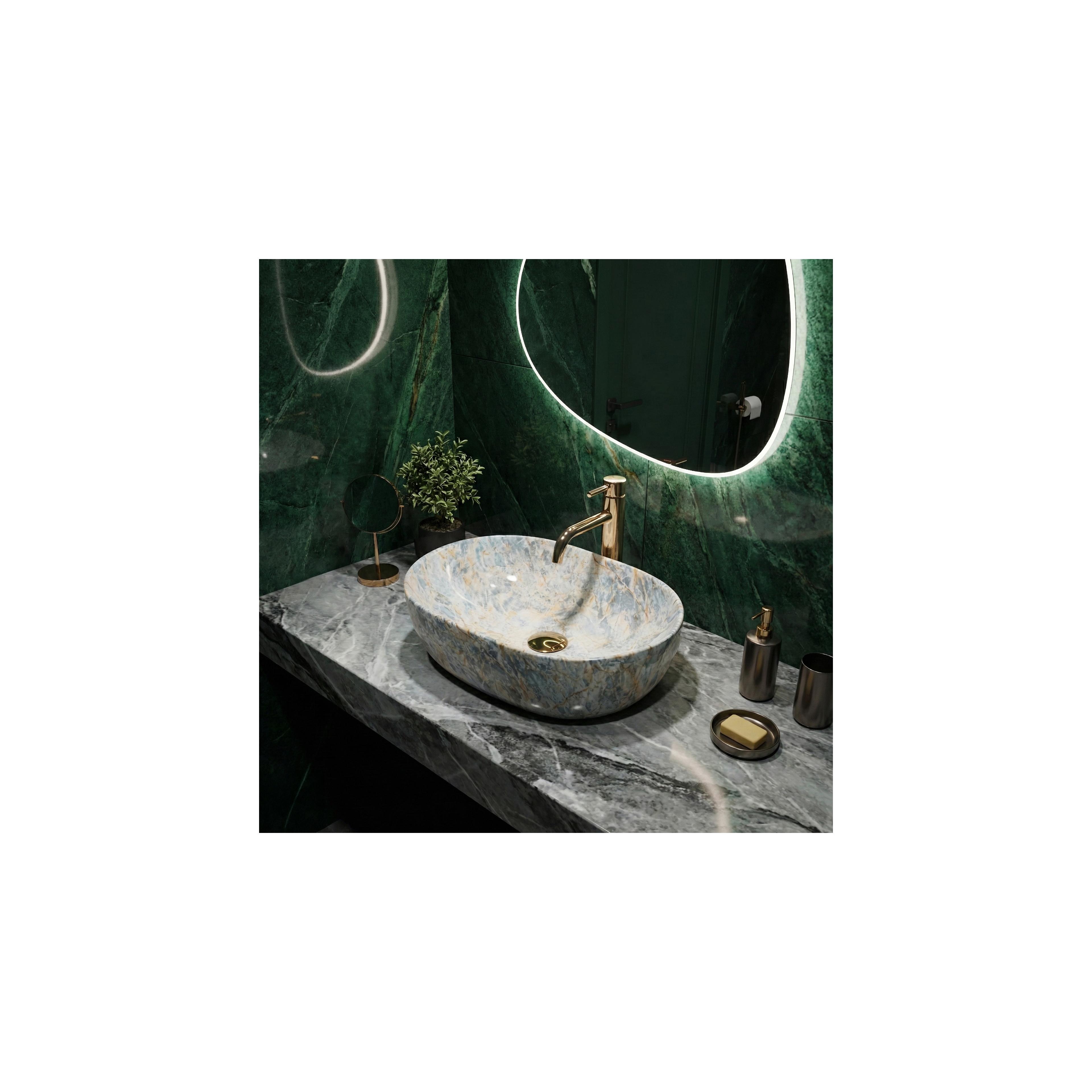 Aufsatzwaschbecken Rea Amelia Ruststone 48
