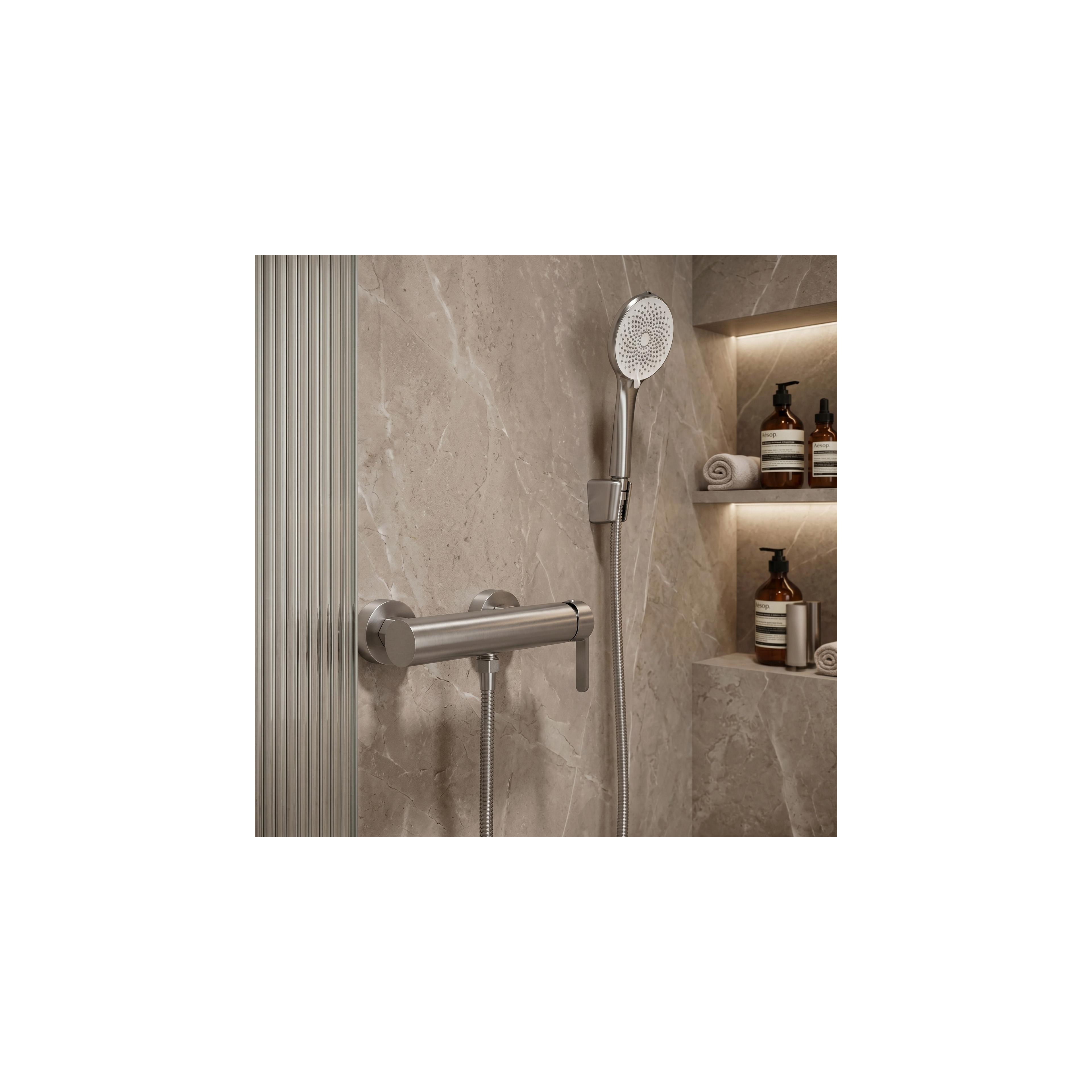 Wannenarmatur REA Ontario Side Brush Nickel