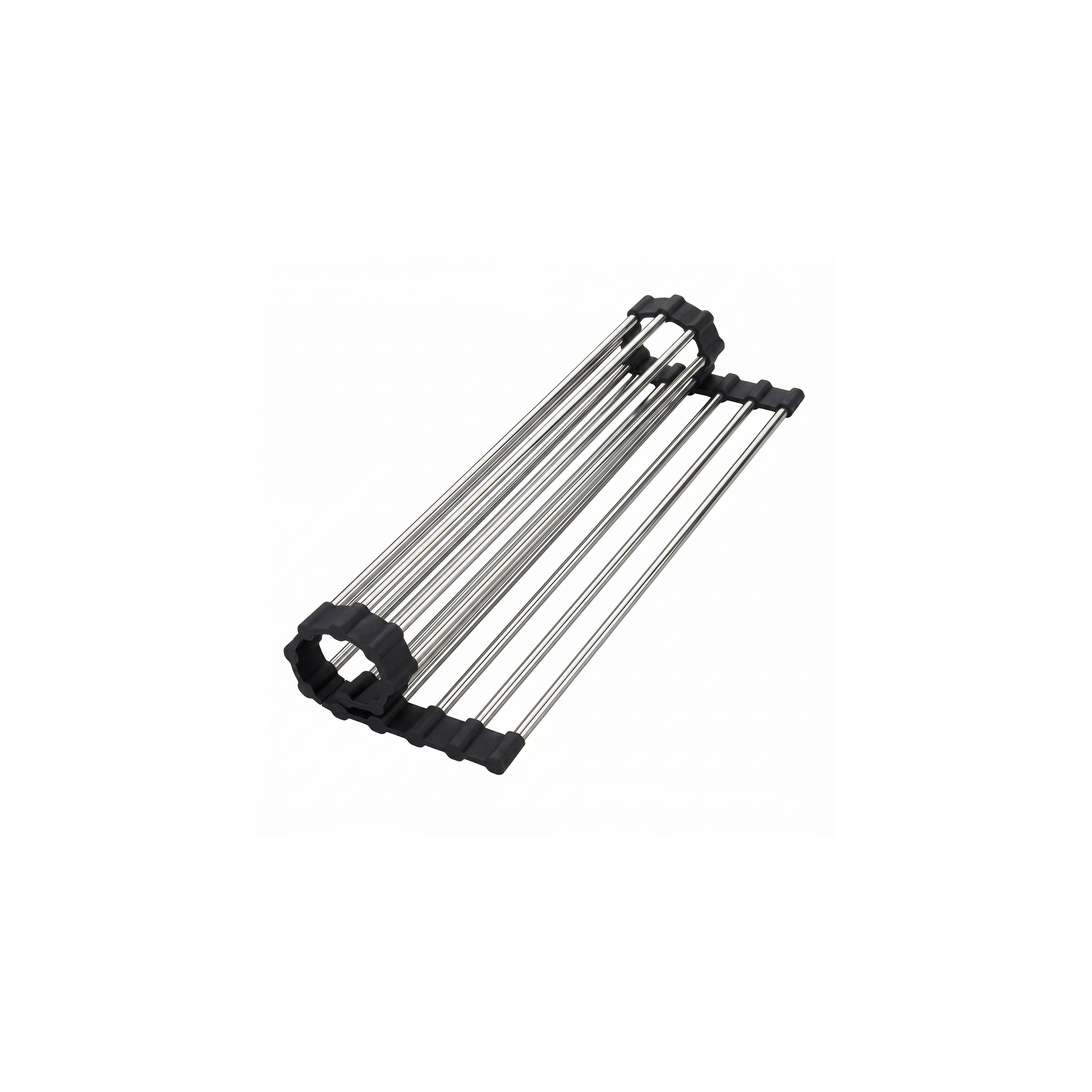 Roll-up dish drying rack for sink REA P12298 Black