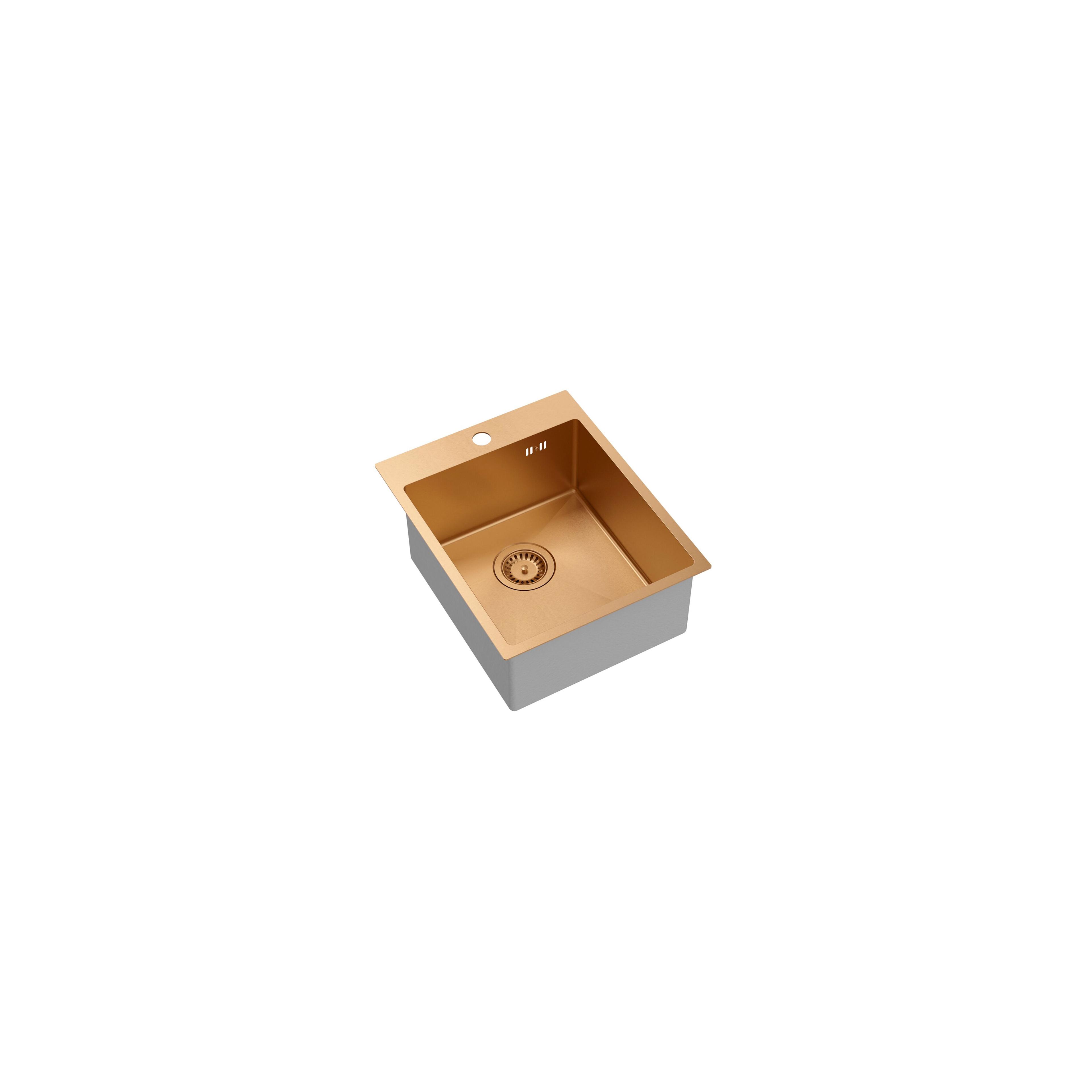 Edelstahlspüle RUSSEL 90 COPPER
