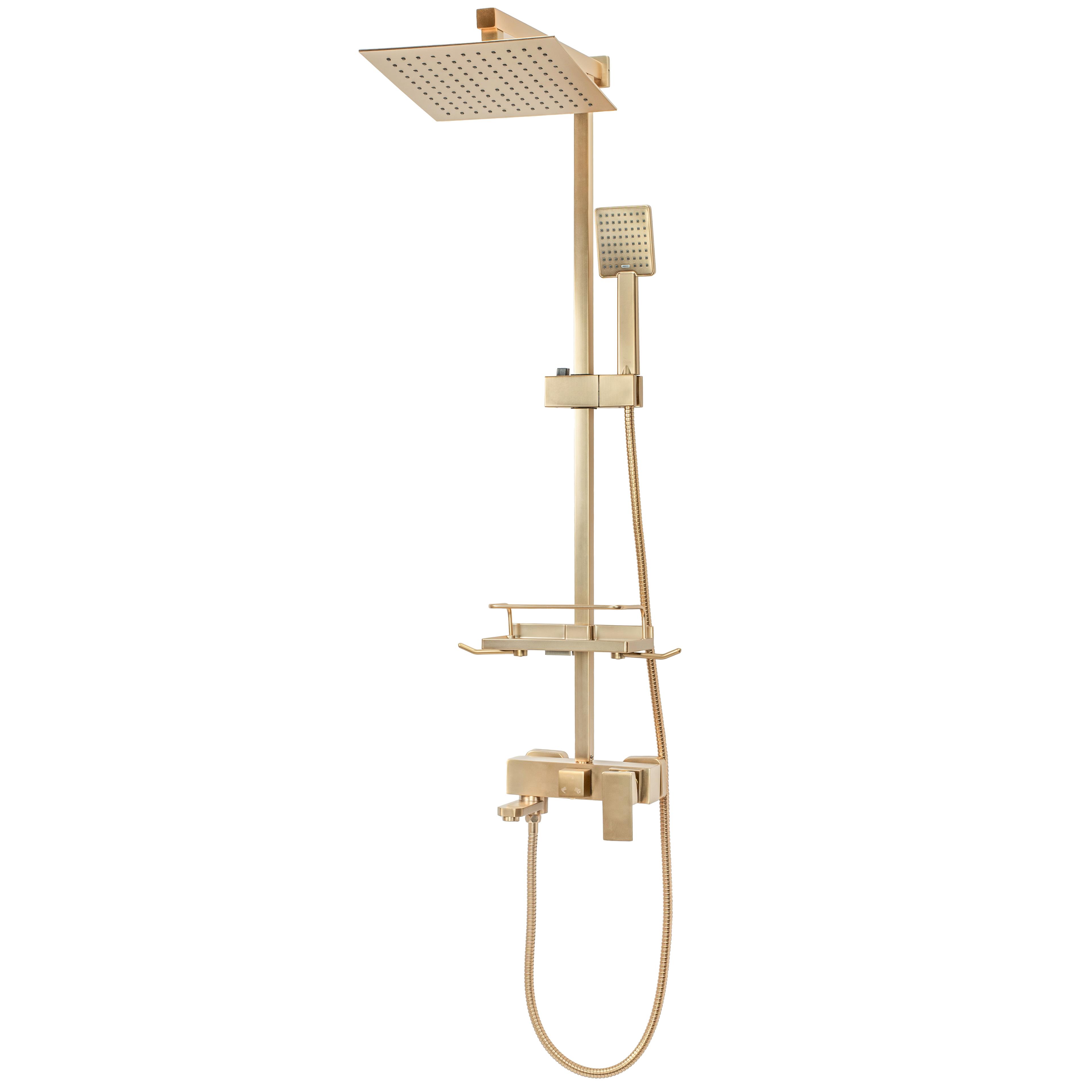 Duschgarnitur REA JACK BRUSHED GOLD