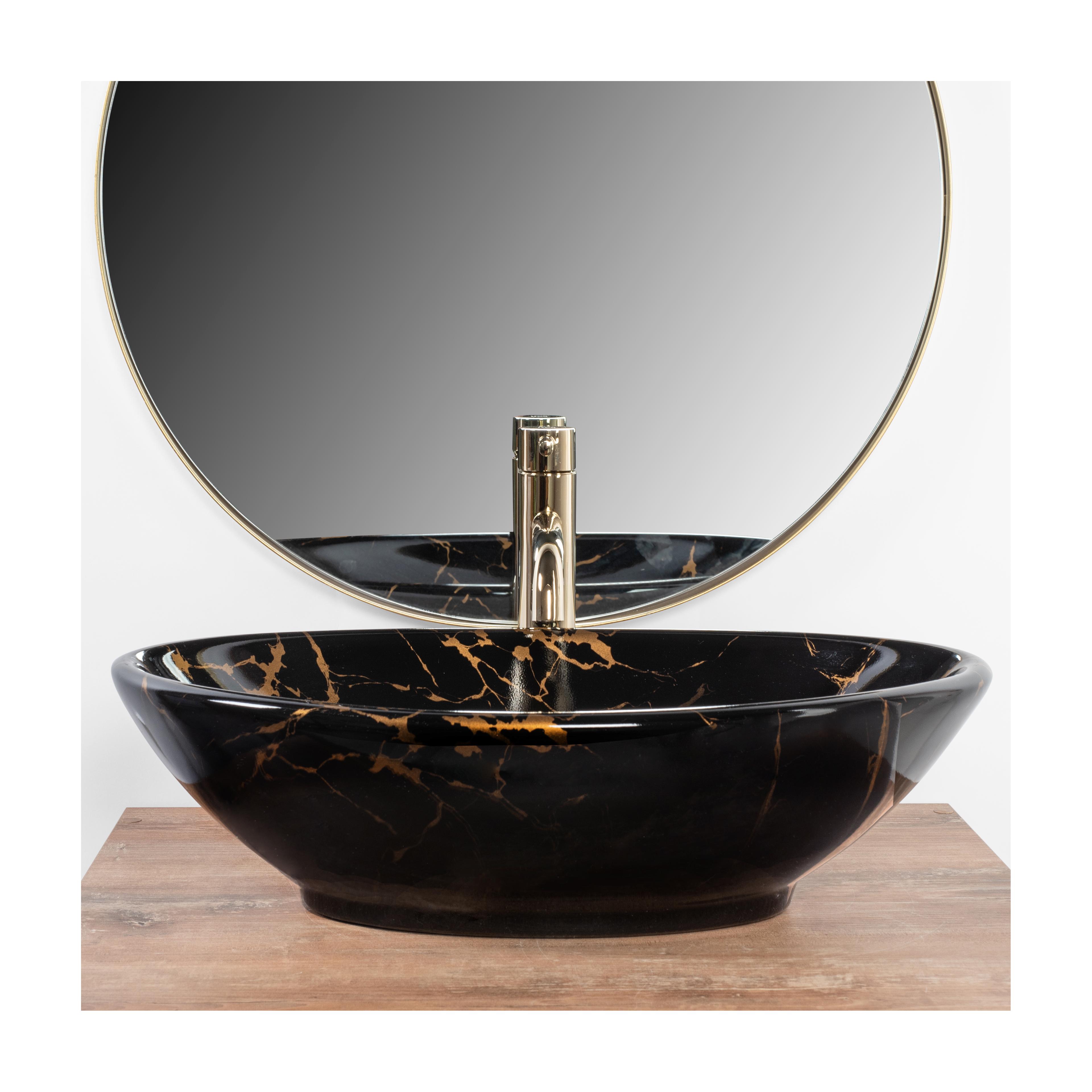 REA Pamela Pamela Black Marble Shiny