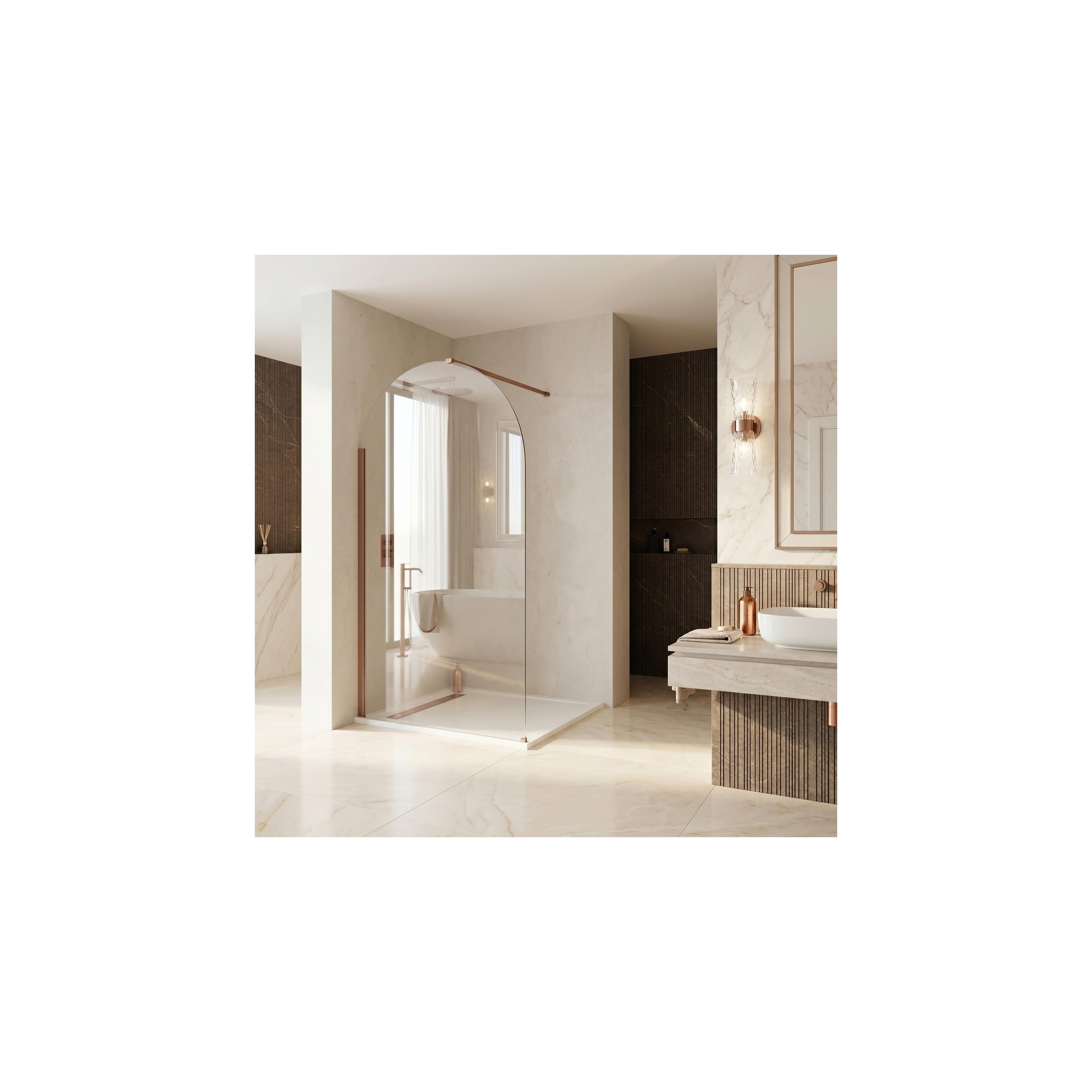 Duschwand Rea Heaven Brush Copper 120