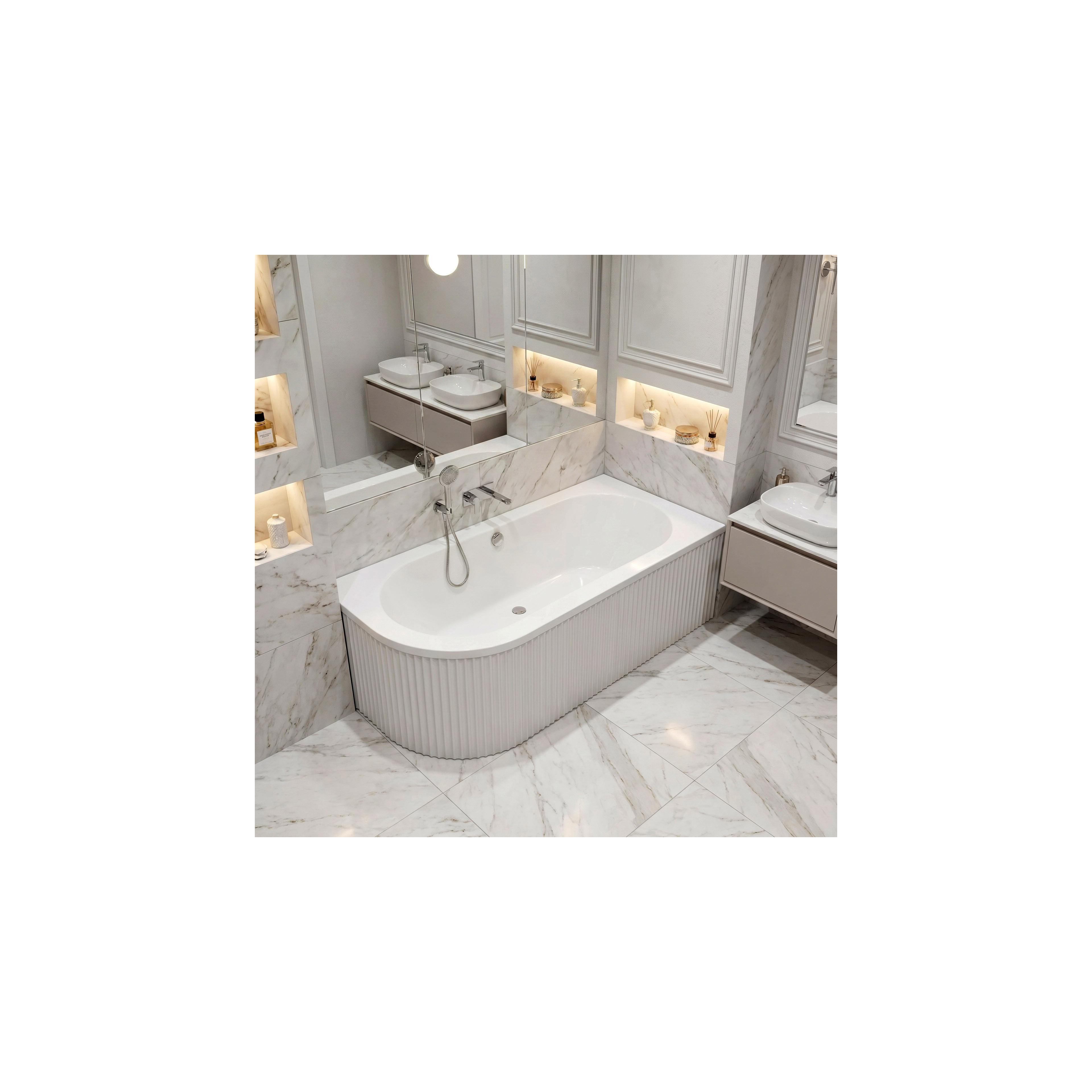 Acryl Eckbadewanne Rea Orion Stripe Right 150cm