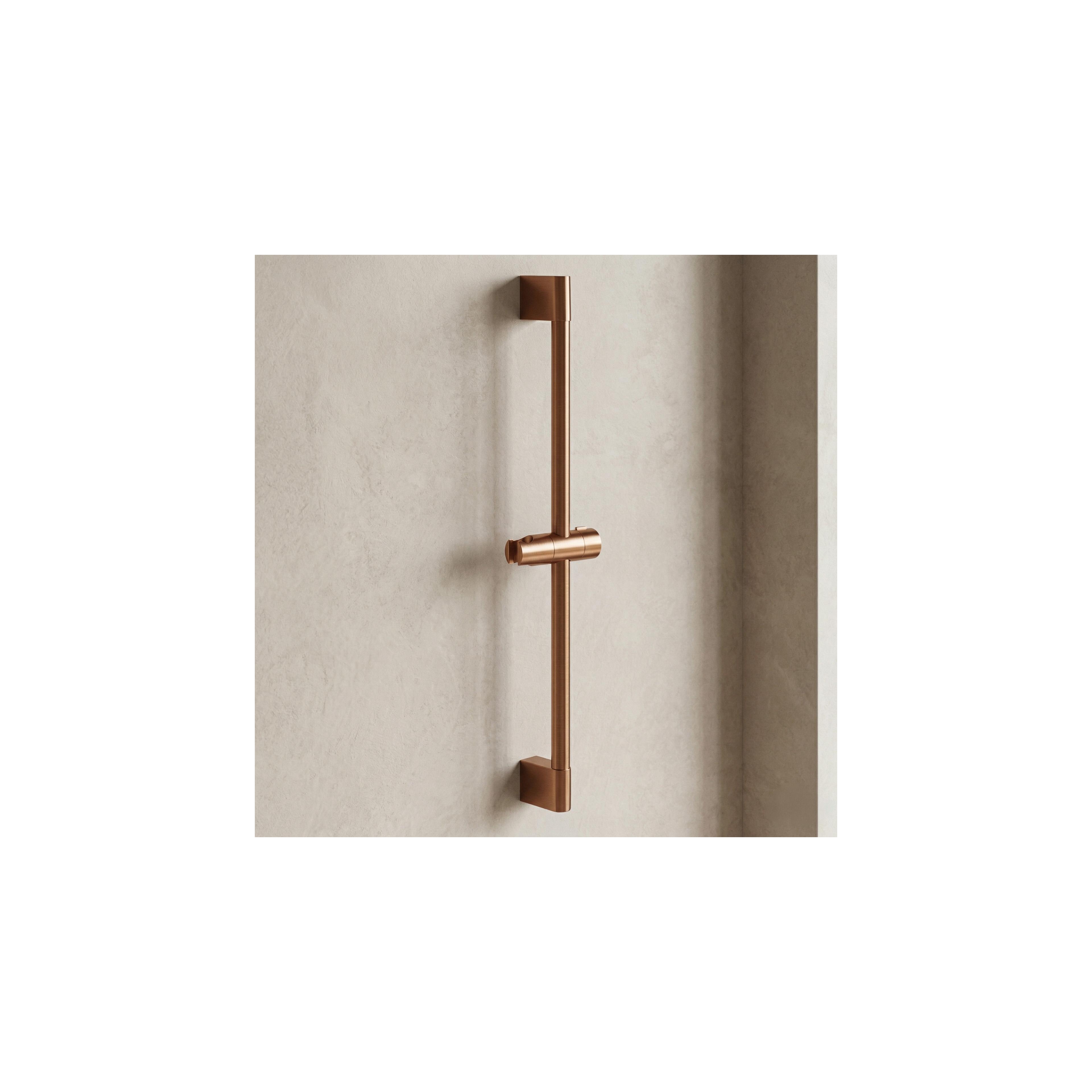 Hand shower holder 01 Brush Copper