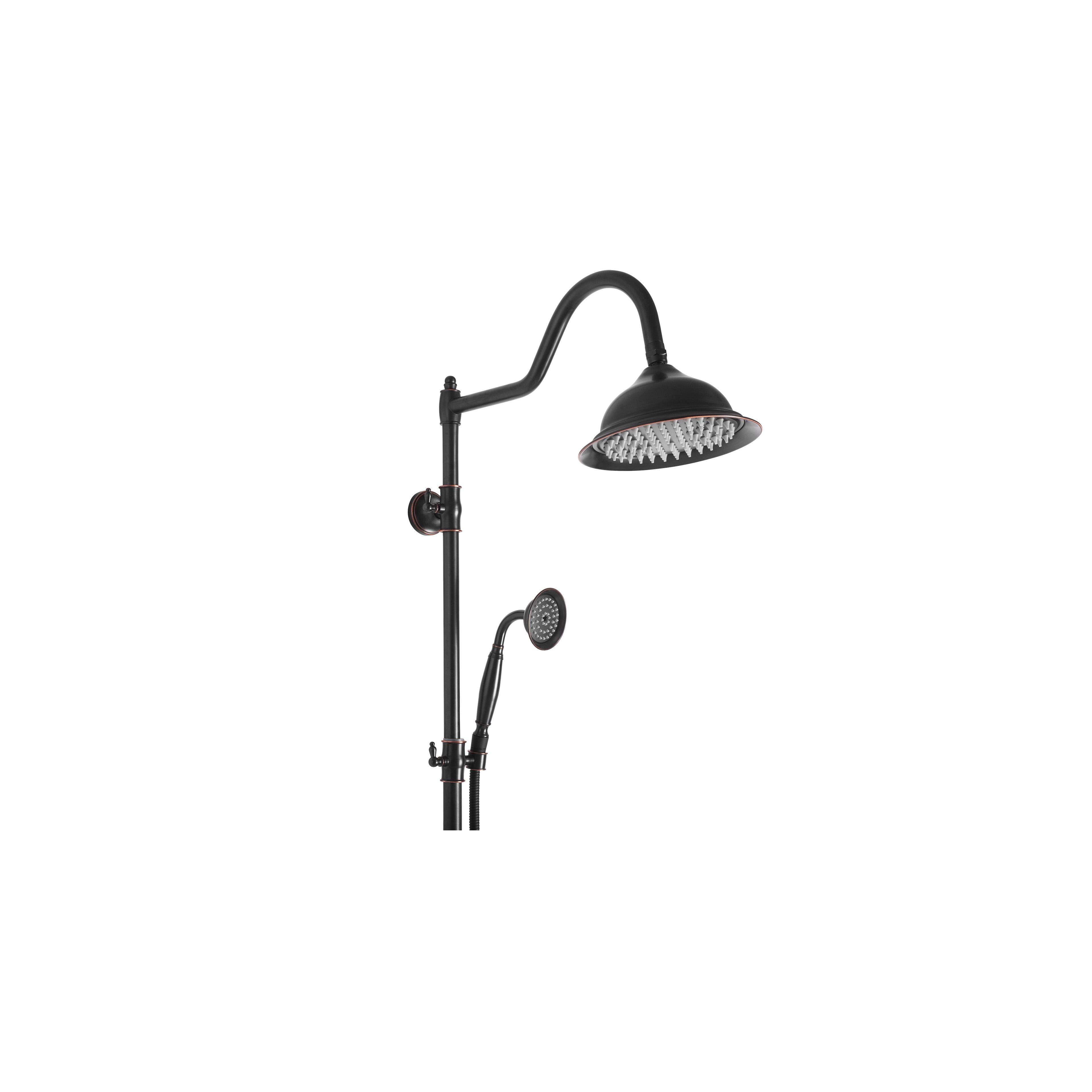 Shower set REA BERGAMO OLD BLACK