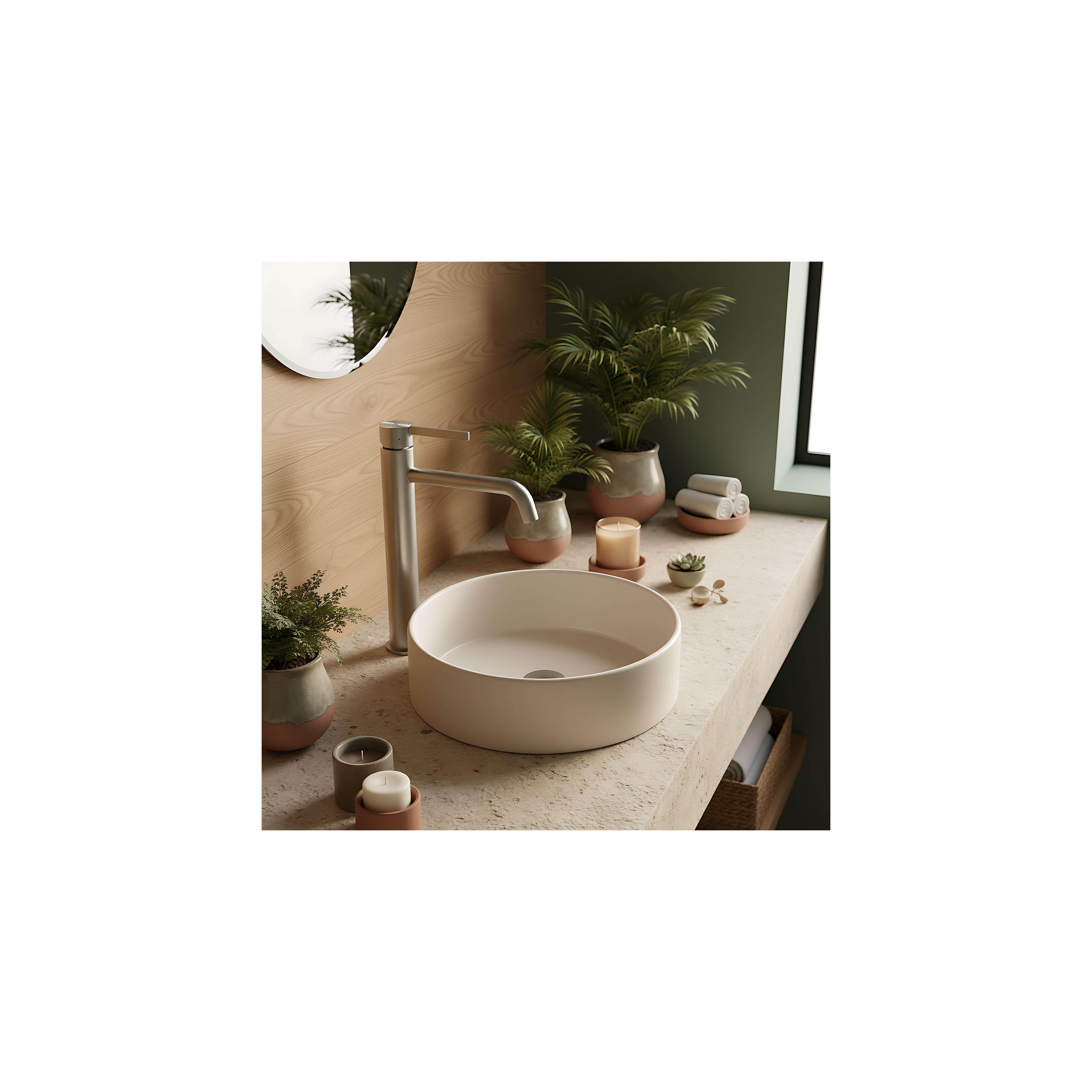 Waschbeckenarmatur Rea Foster Brush Nickel High