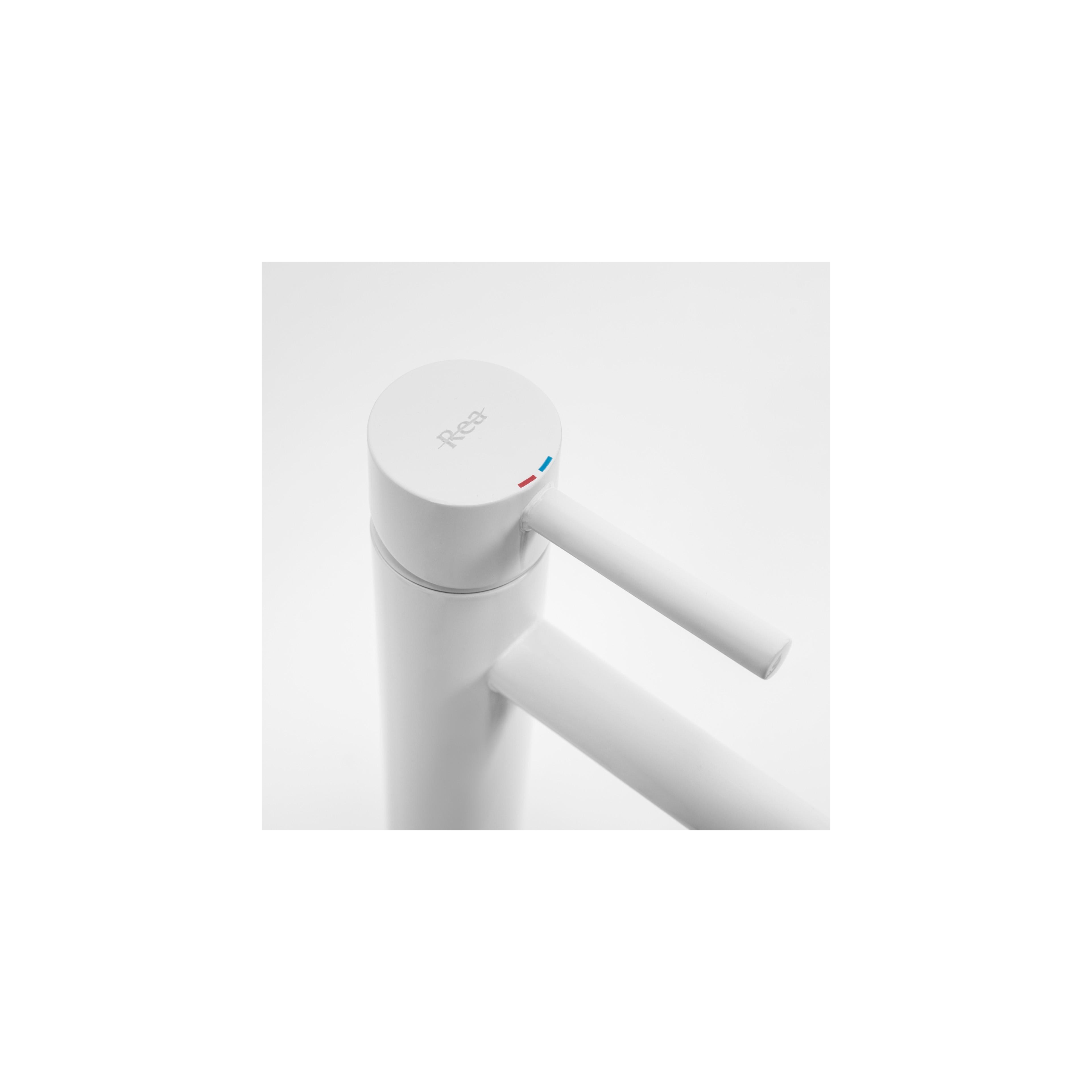 Waschbeckenarmatur Rea Lungo White High