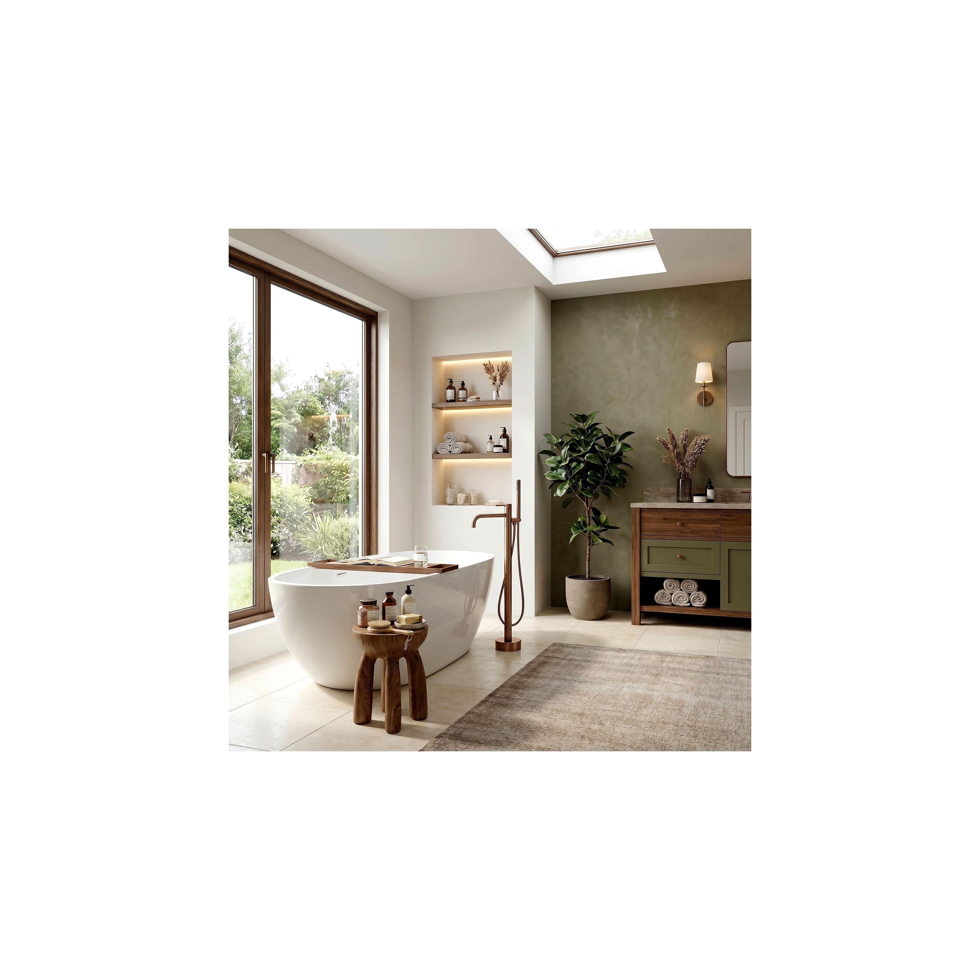 Free-standing faucet Rea Venti Brush Copper