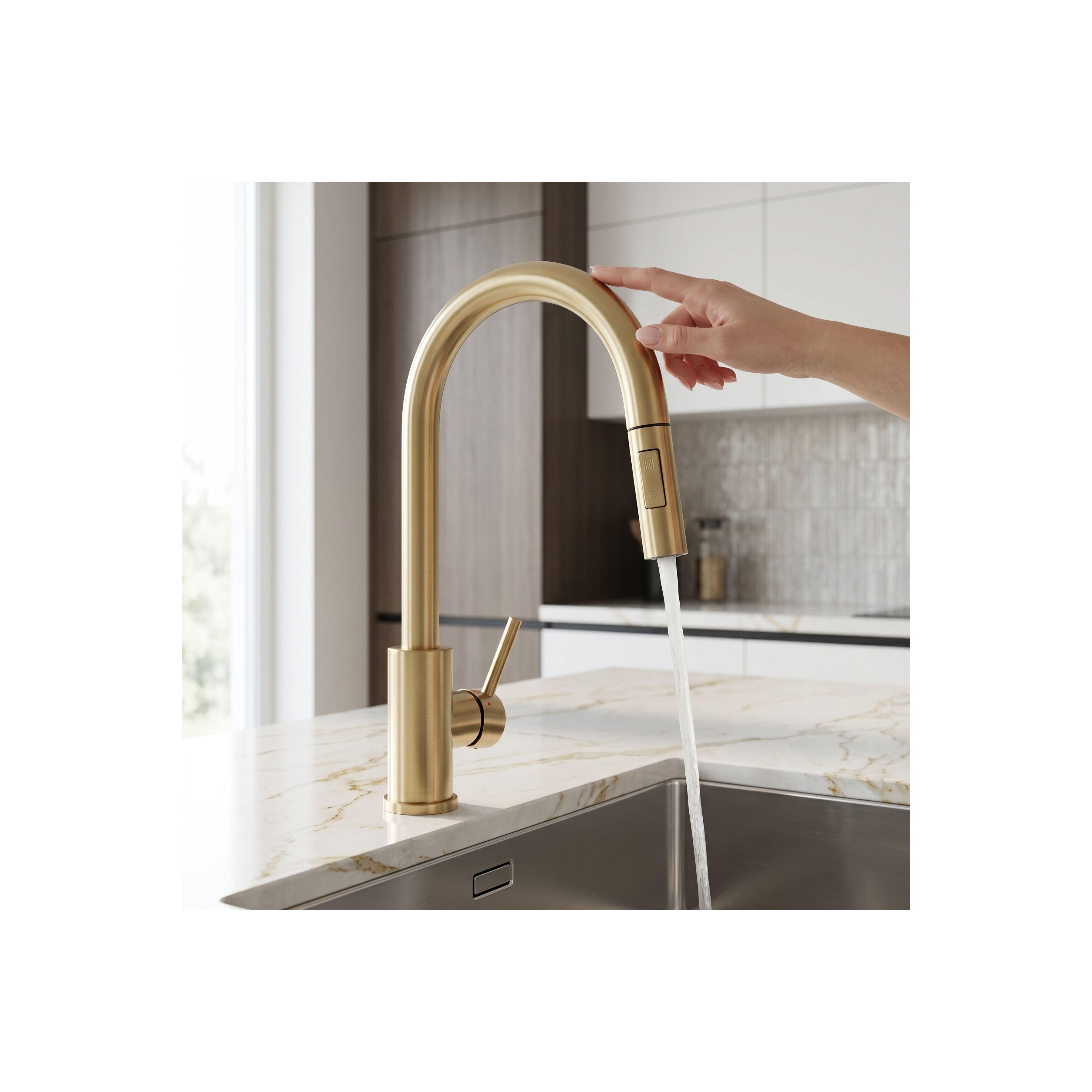 Küchearmatur Rea Fresh Touch Brush Gold