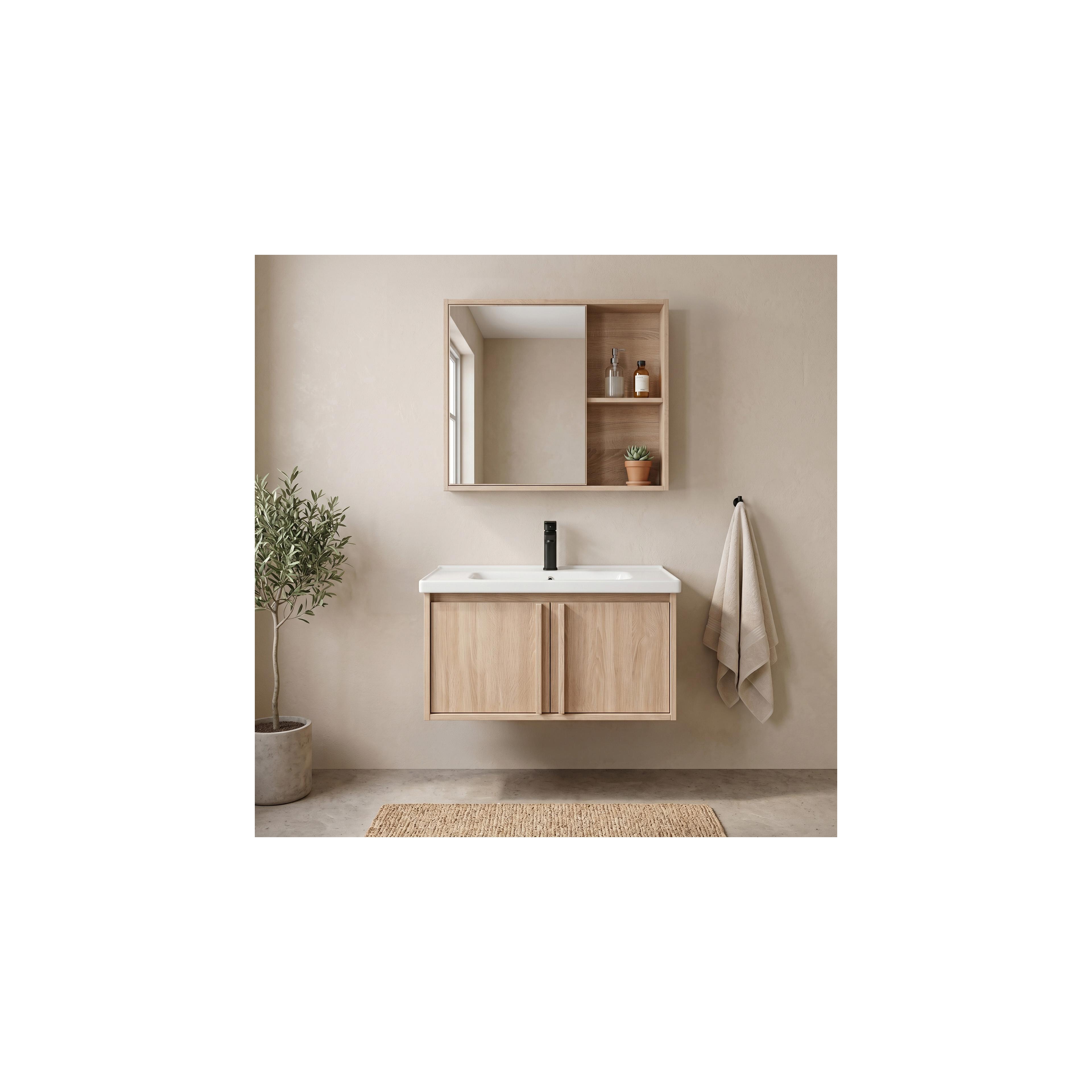 Badezimmermöbel-Set mit Waschbecken Gama T25023 BXM 70CM