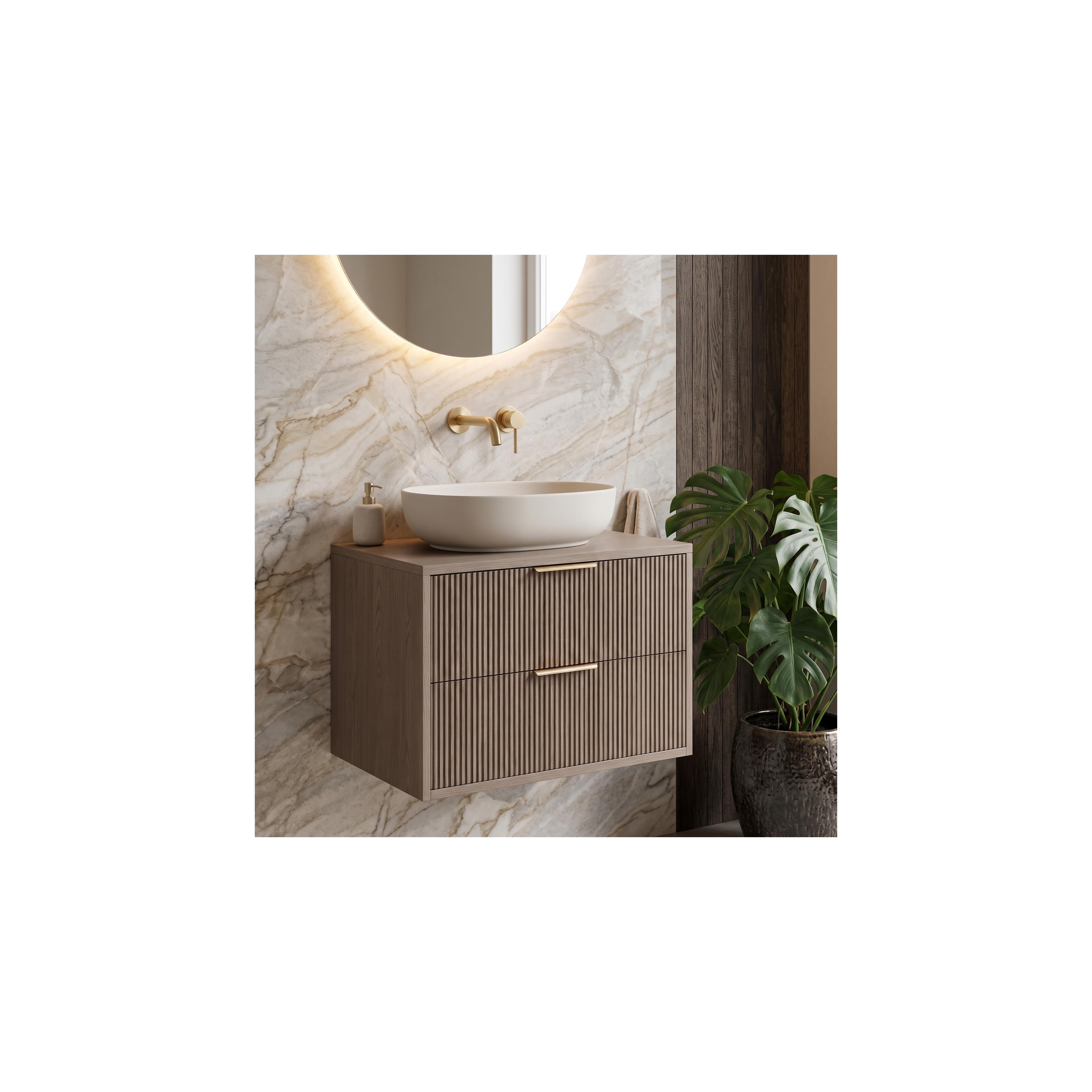 Waschtischunterschrank Rea Mono 60cm Grey Oak