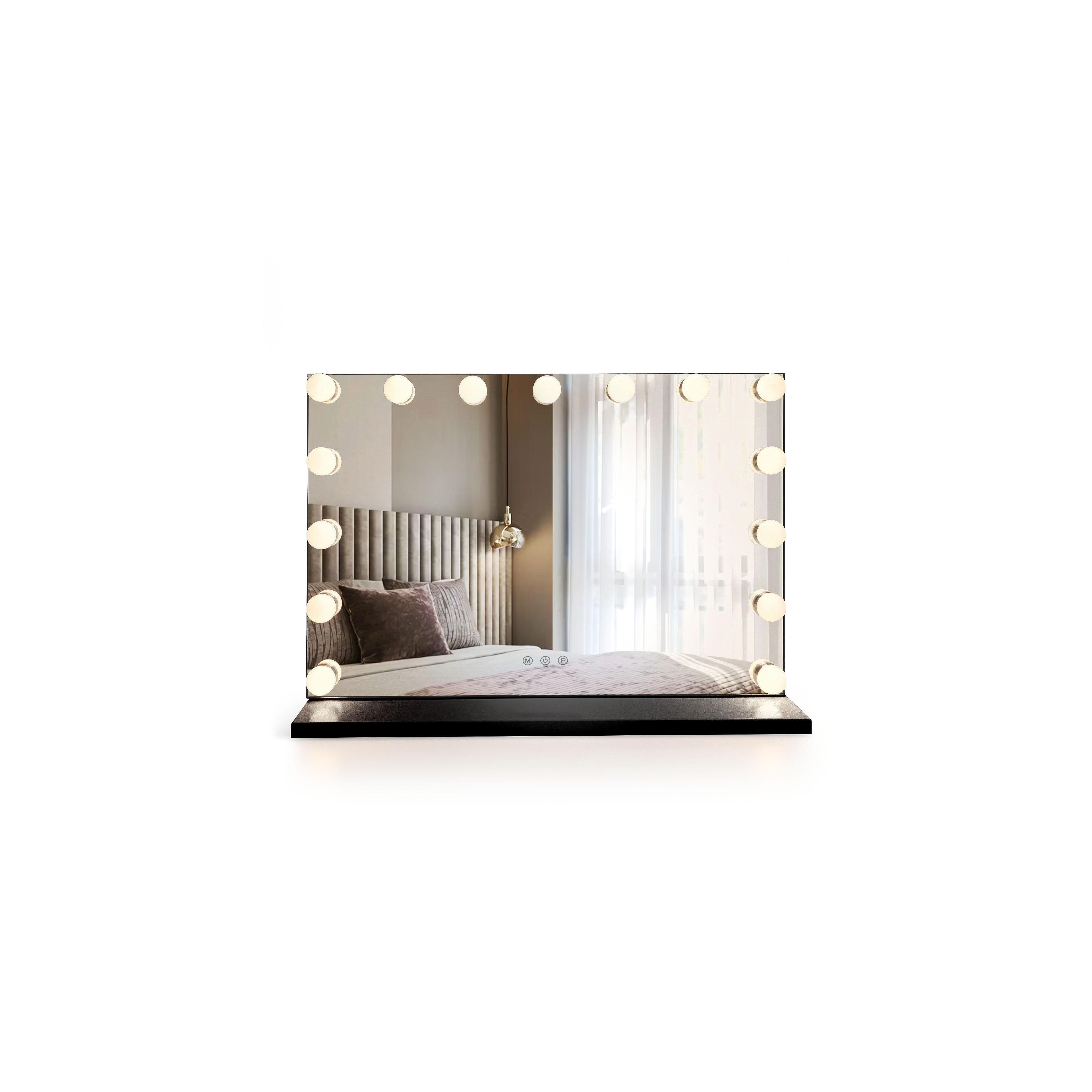 Spiegel LED HOLLYWOOD Black