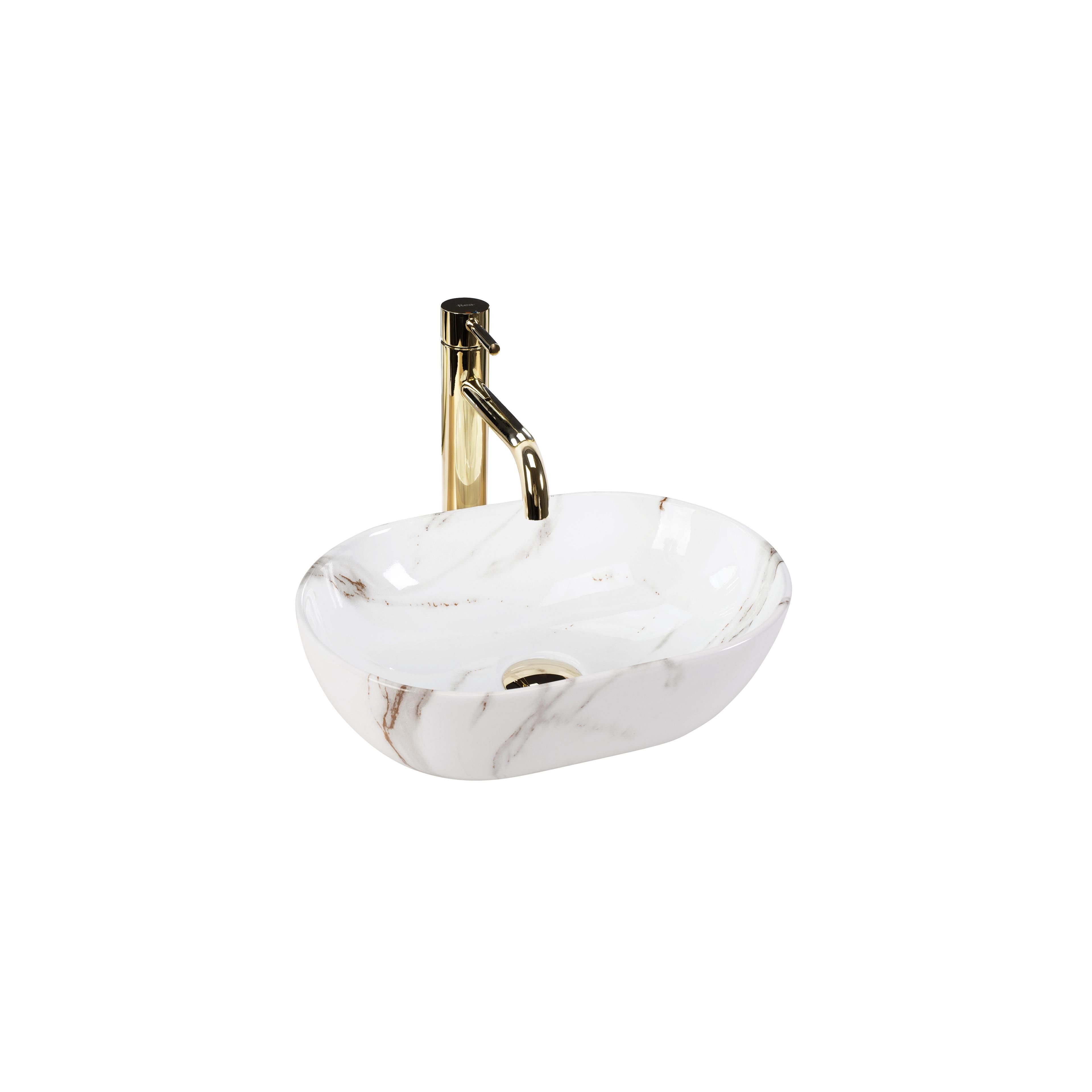 Νιπτήρας Rea AMELIA MINI AIAX SHINY  (38 x Π 26 x Υ12)