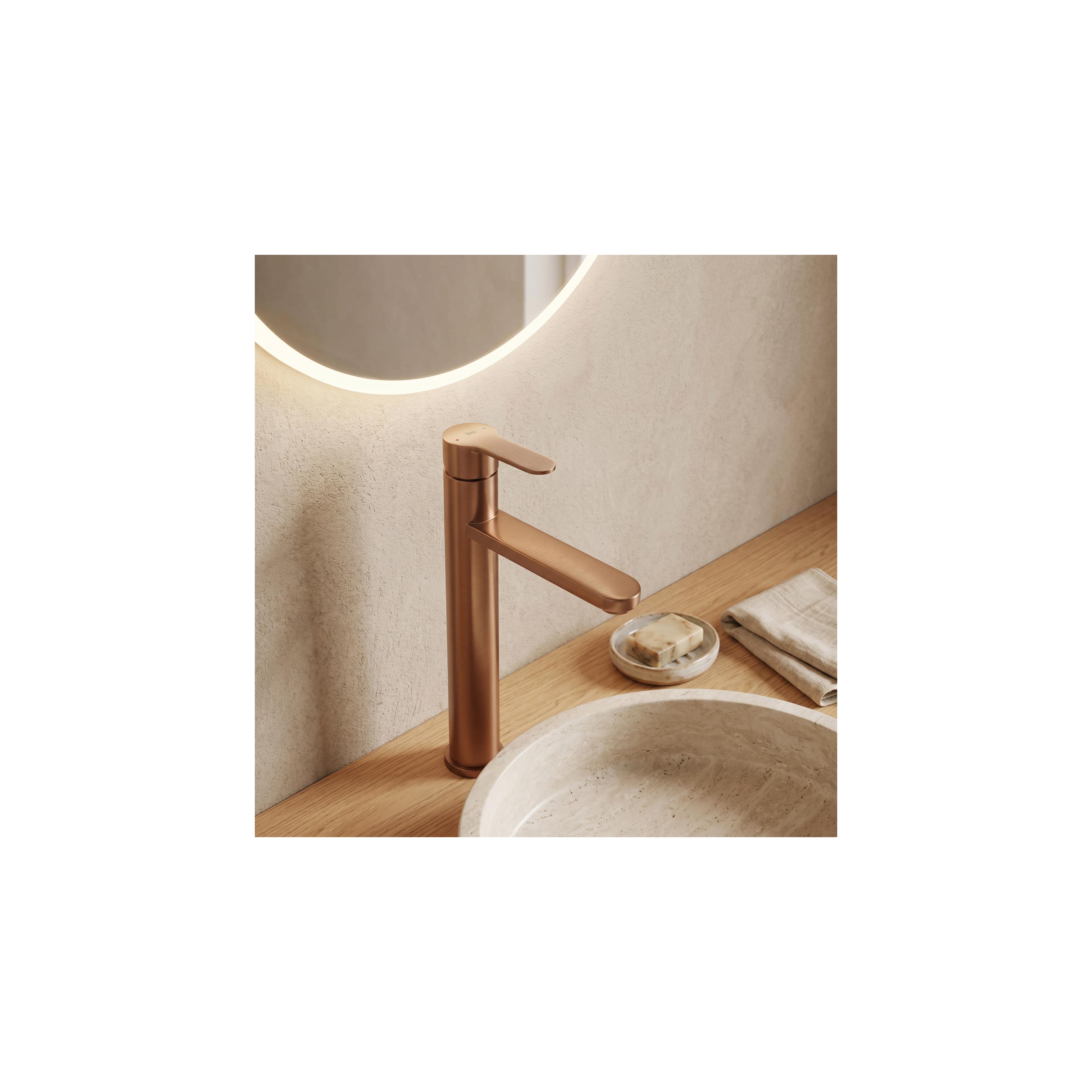 Waschbeckenarmatur Rea Arcos Brush Copper