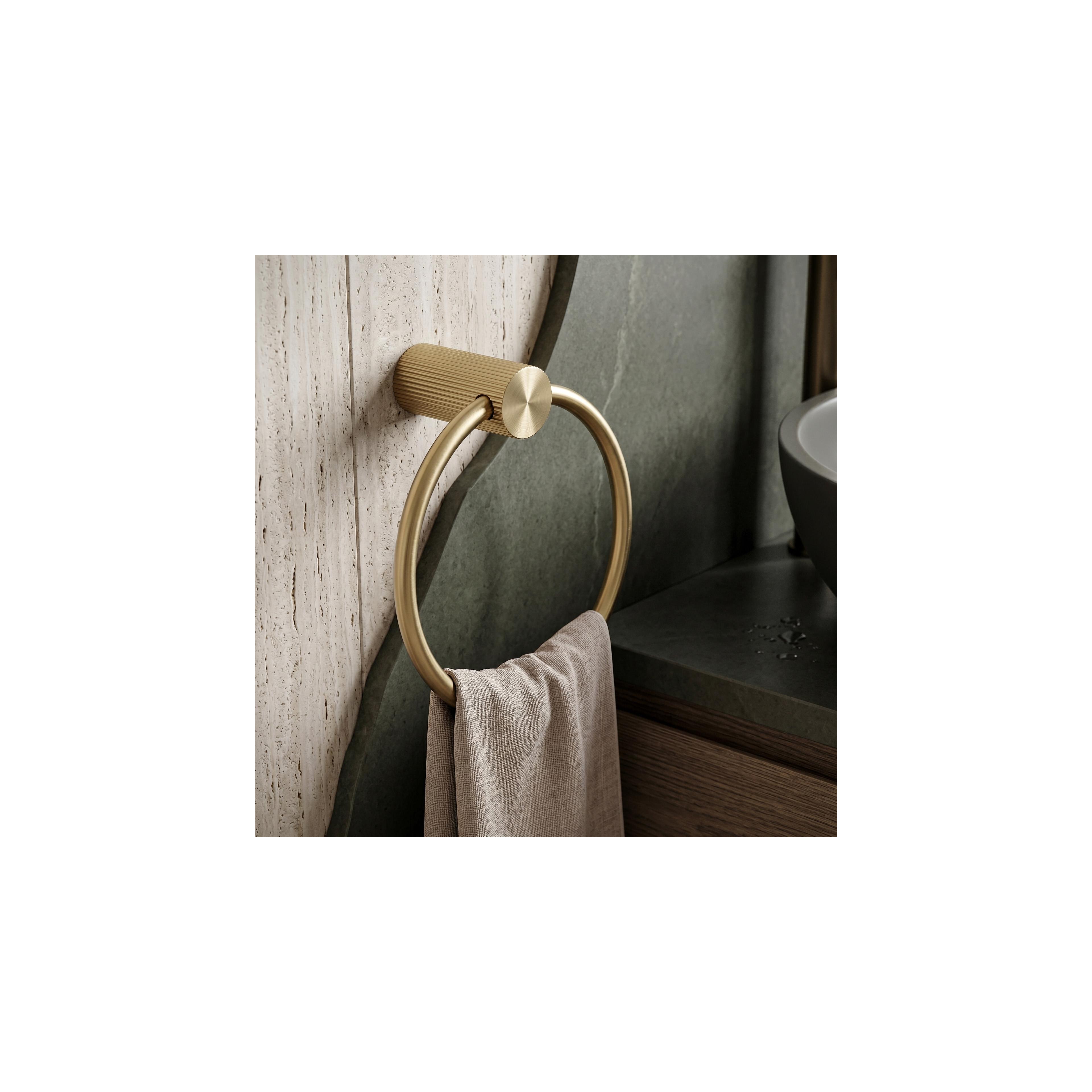 Badezimmerhaken Ring 64106 SOLO Brush Gold
