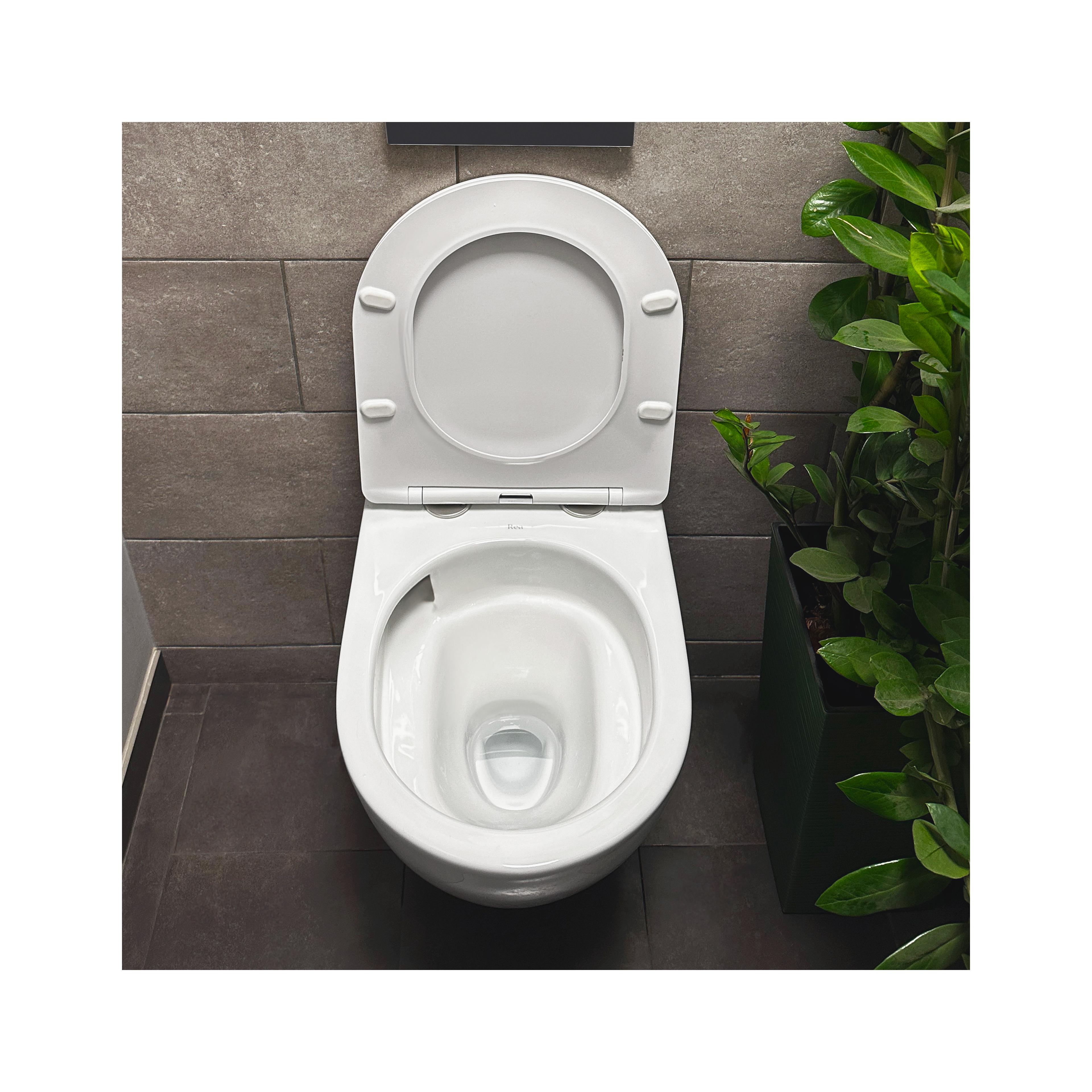 Toilet bowl Rea Carlo Mini Tornado Rimless Flat N