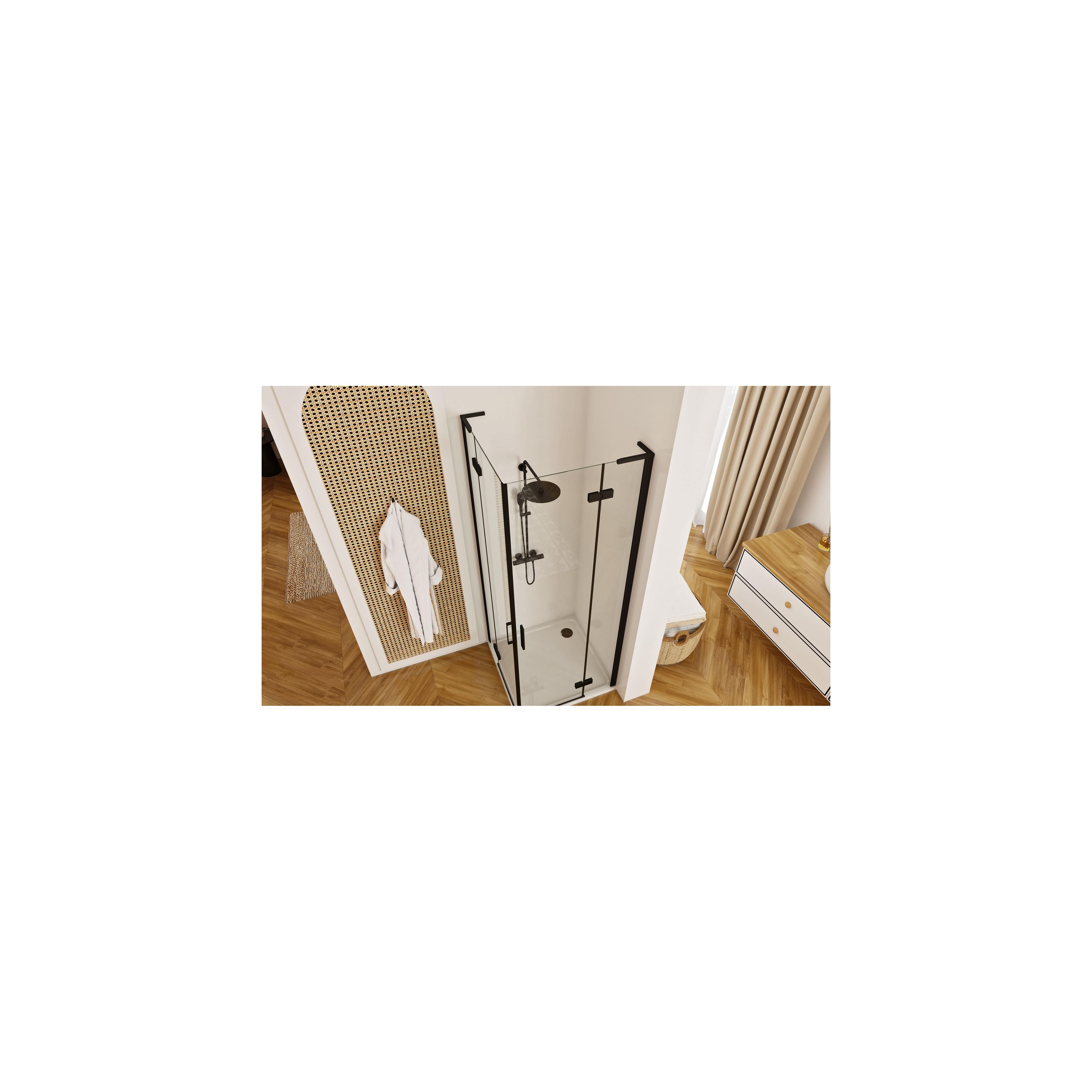 Cabina de ducha REA Hugo Double Black 80x80