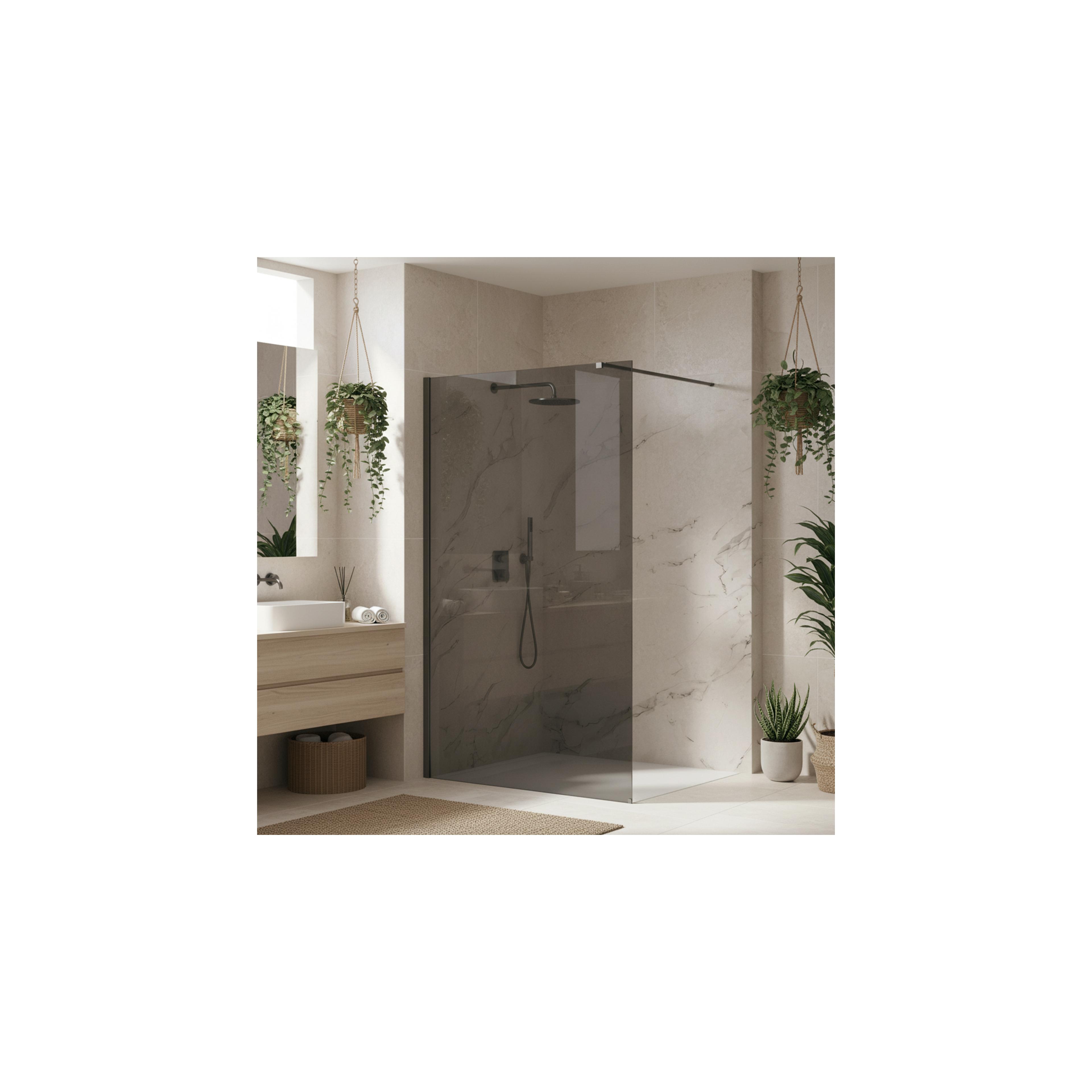 Duschwand Rea Flexi Grey / Titan 120
