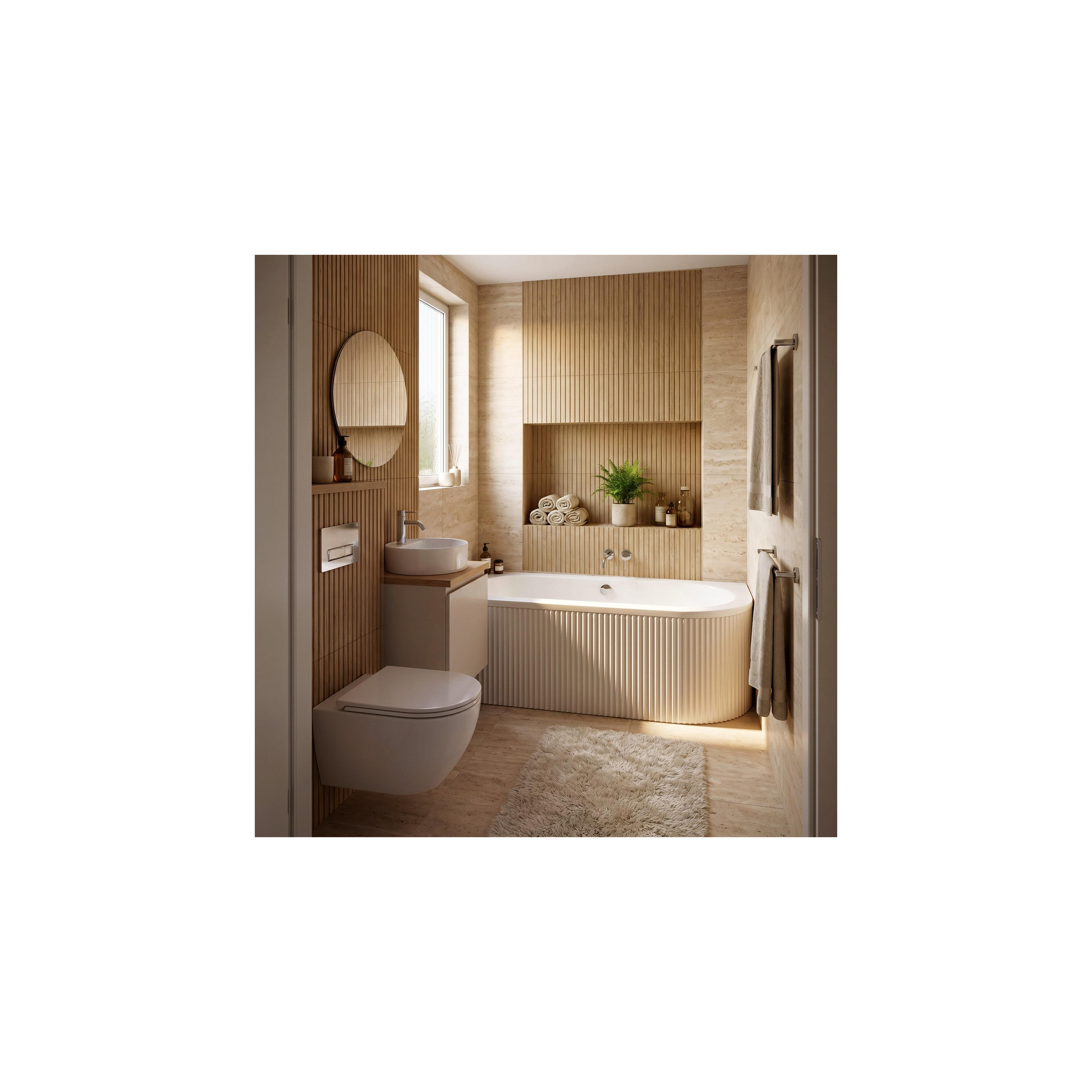 Acryl Eckbadewanne Rea Orion Stripe Left 150cm