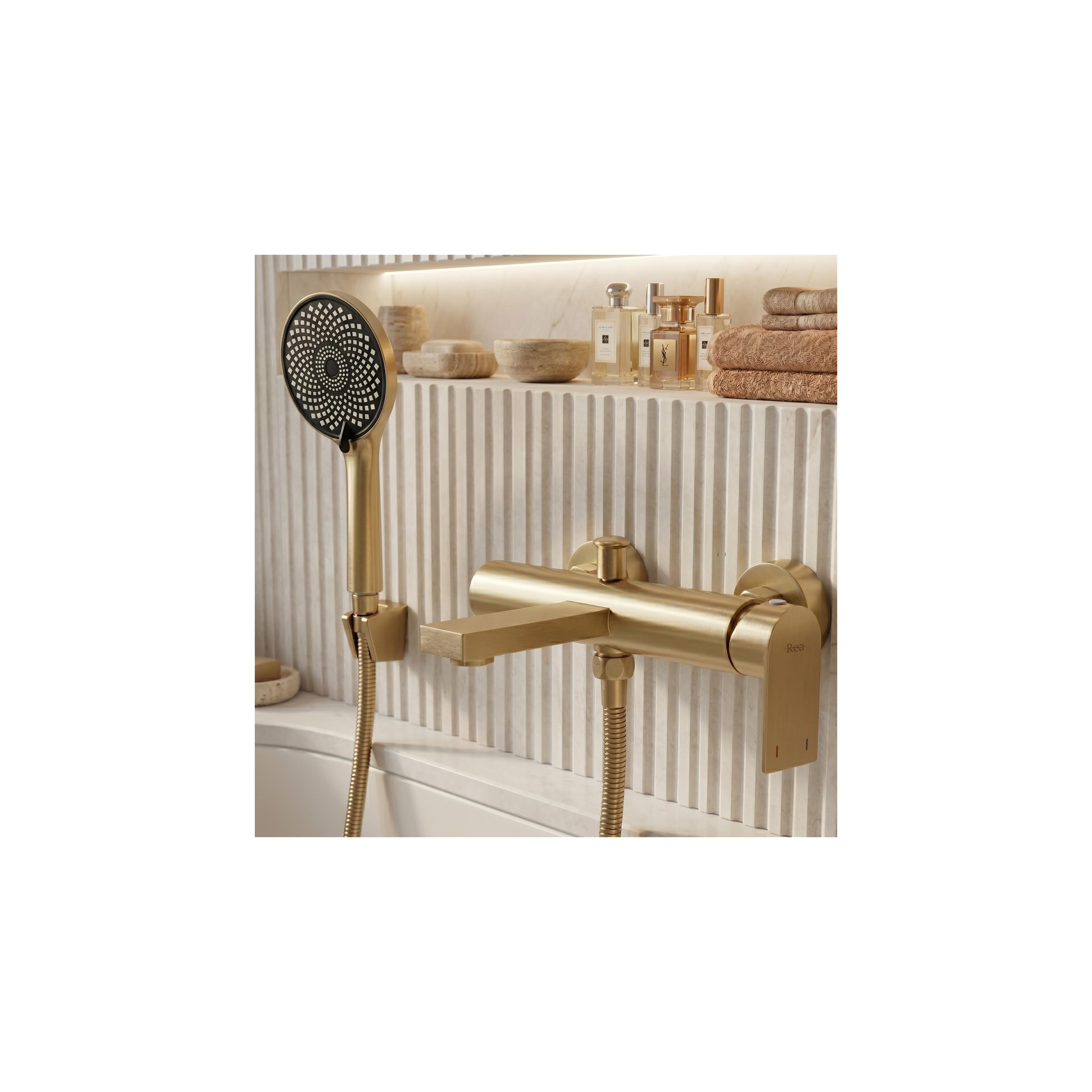 Badewannenarmatur REA Hunter Brush Gold
