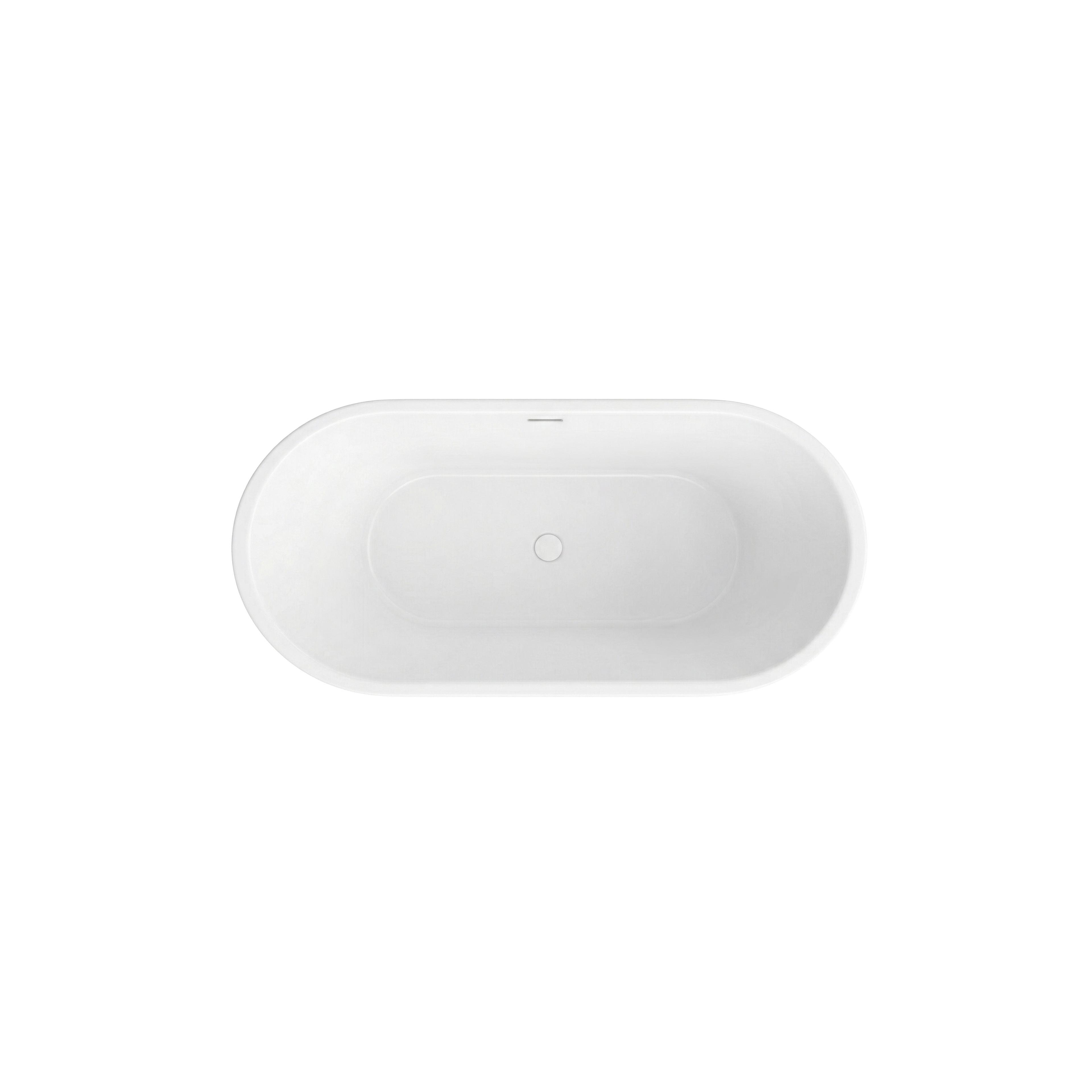 Freistehende Acrylbadewanne Olivia 170