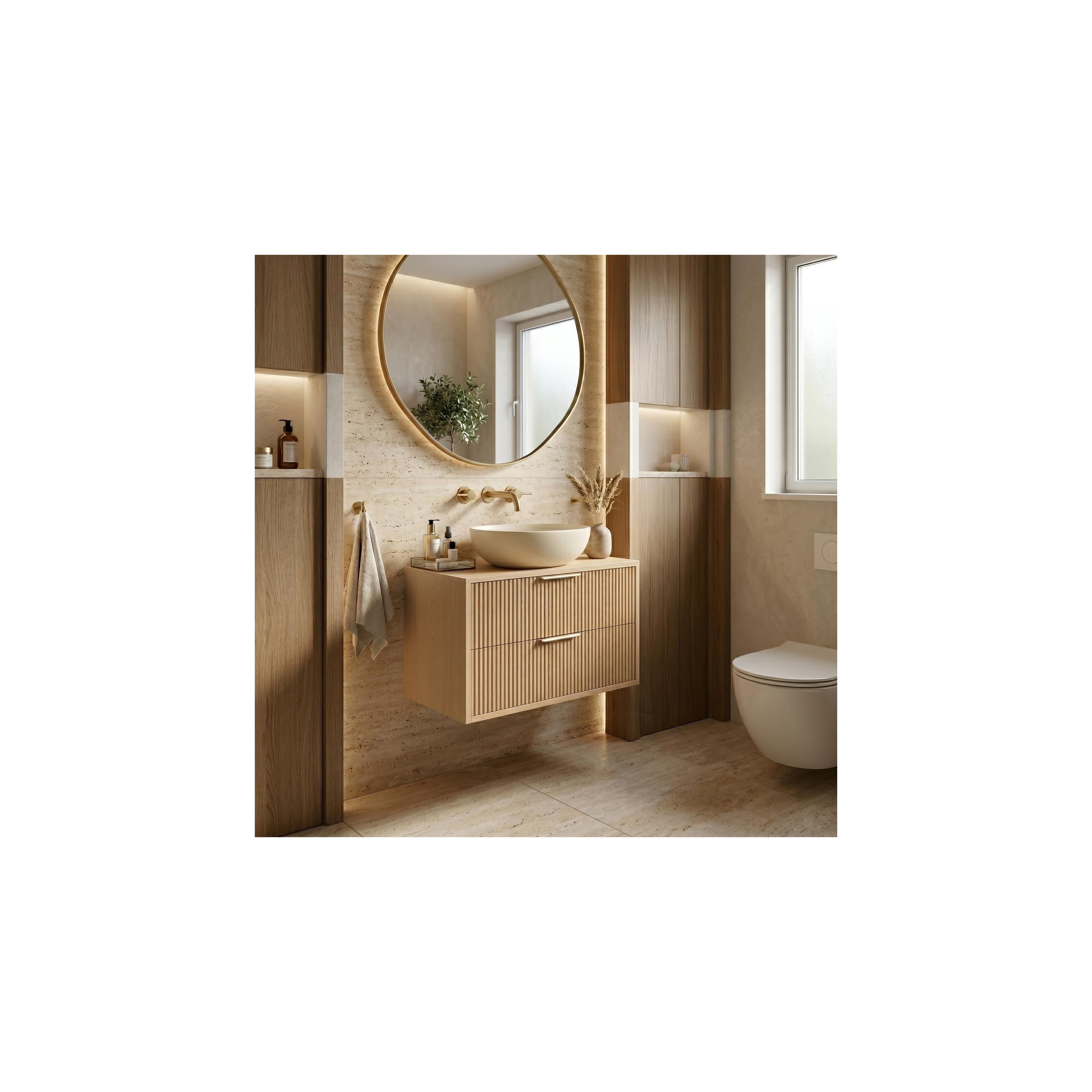 Waschtischunterschrank Rea Mono 60cm Beige