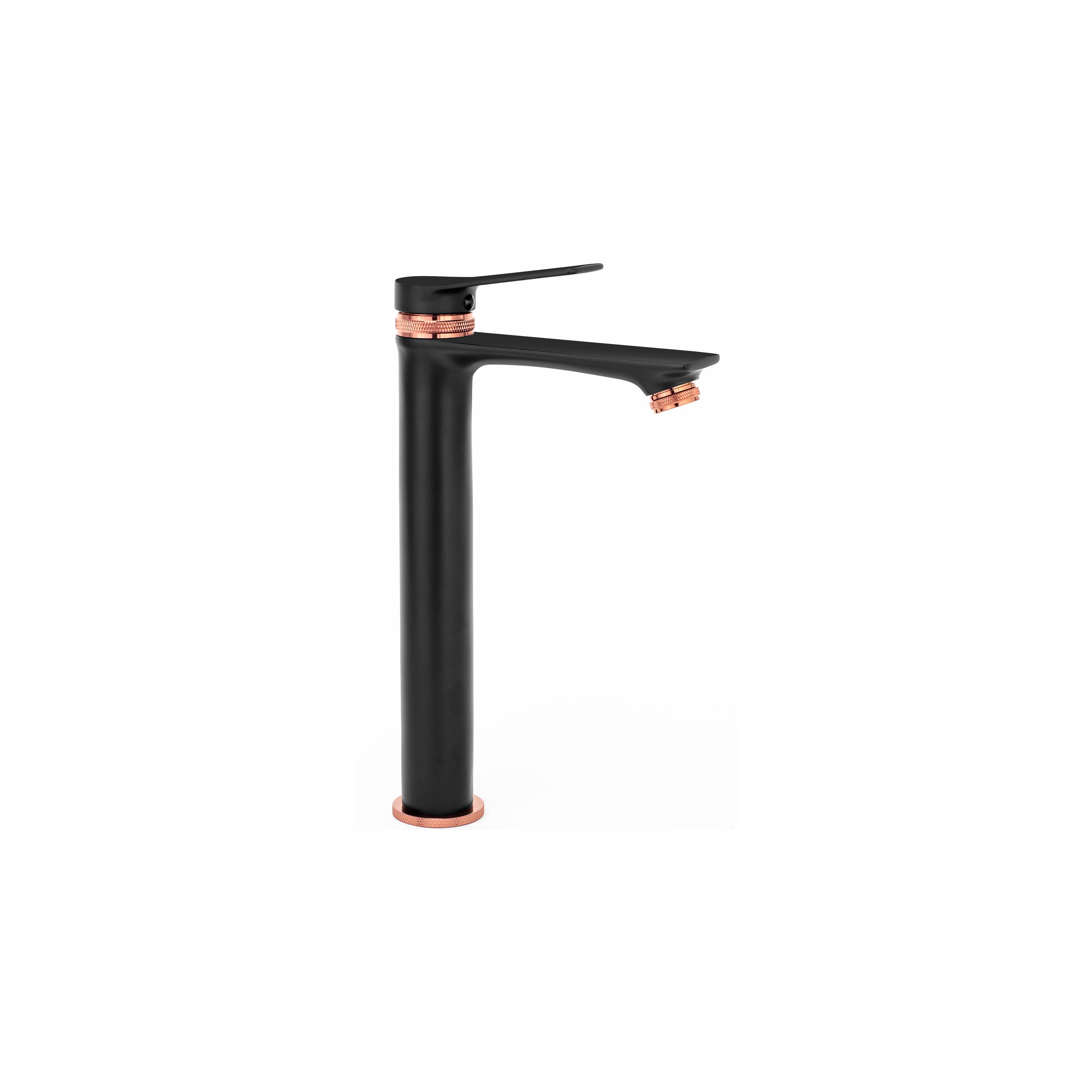 Robinet de lavabo Rea Viral Black-rose gold High