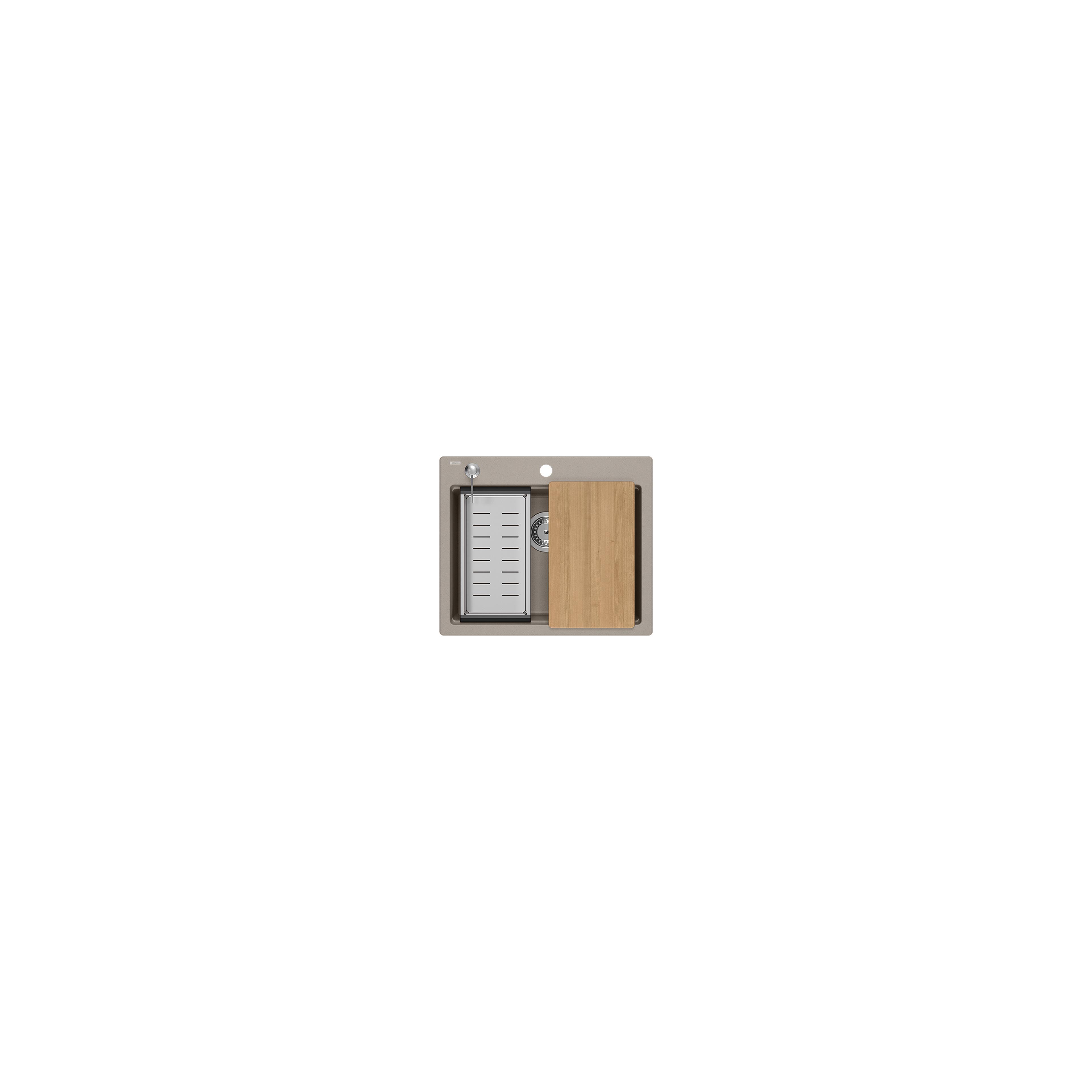 Granitspülbecken KURT 110 WORKSTATION BEIGE