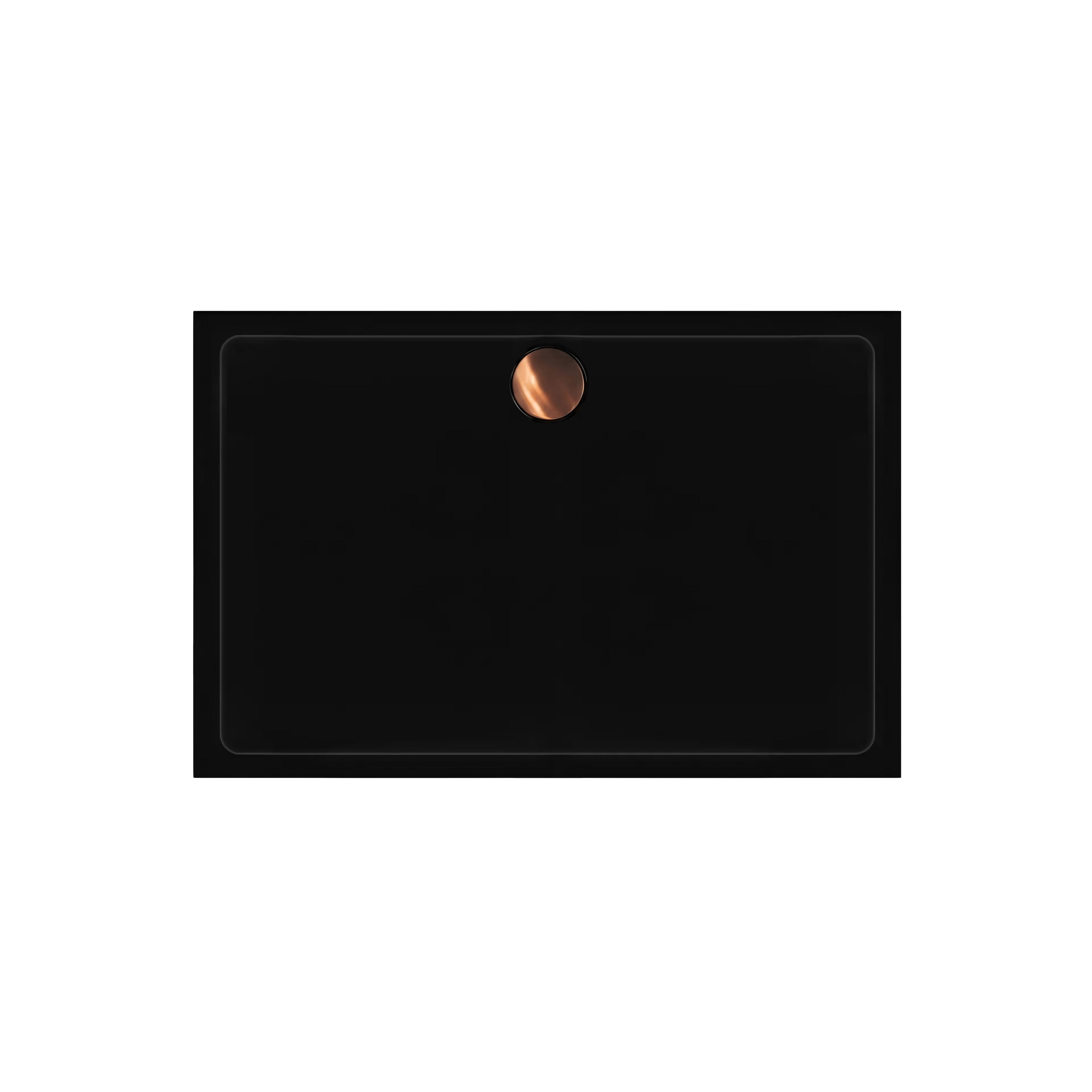 Acryl Duschwanne Rea Savoy Black 80x100