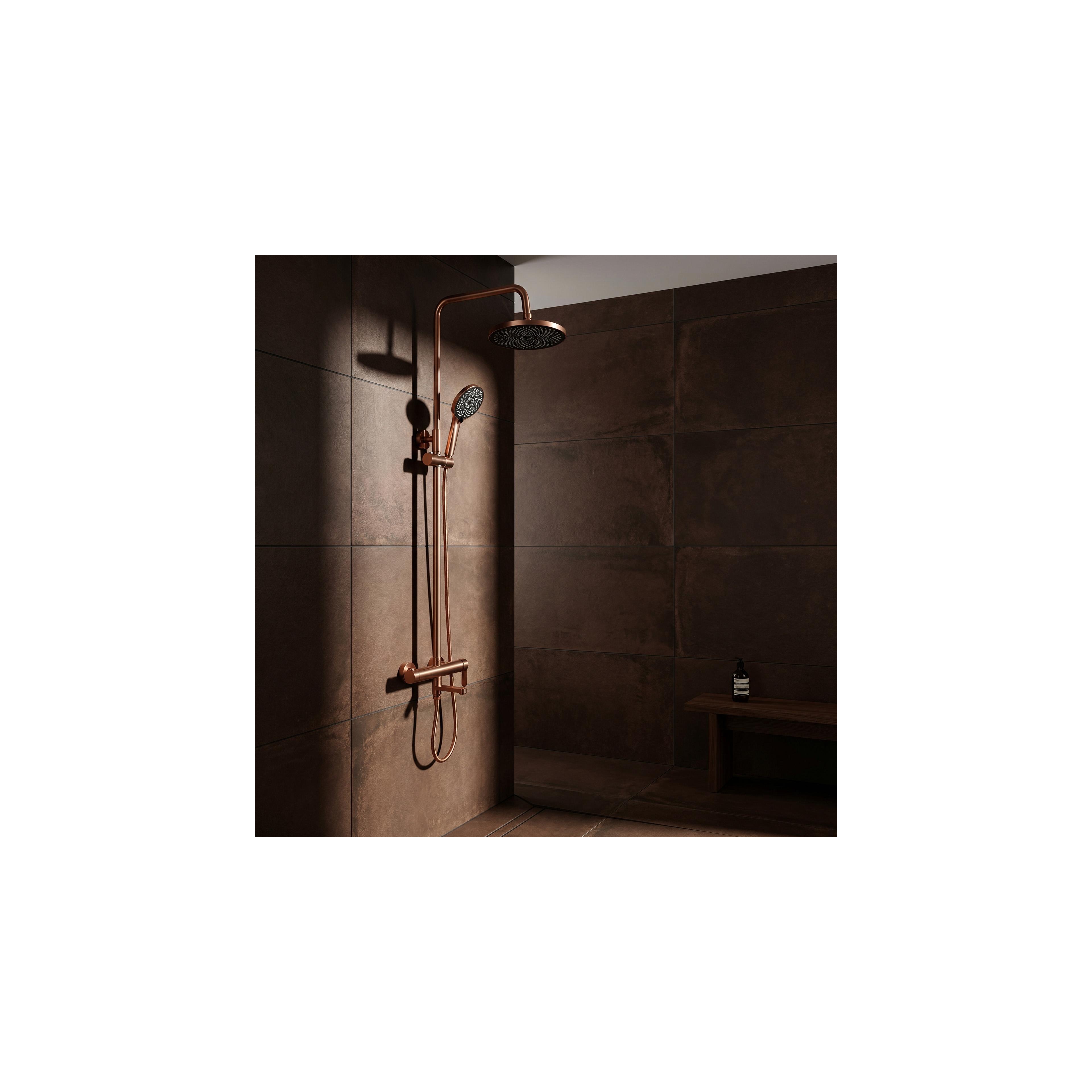 Thermostat Duschset Arcos brush copper