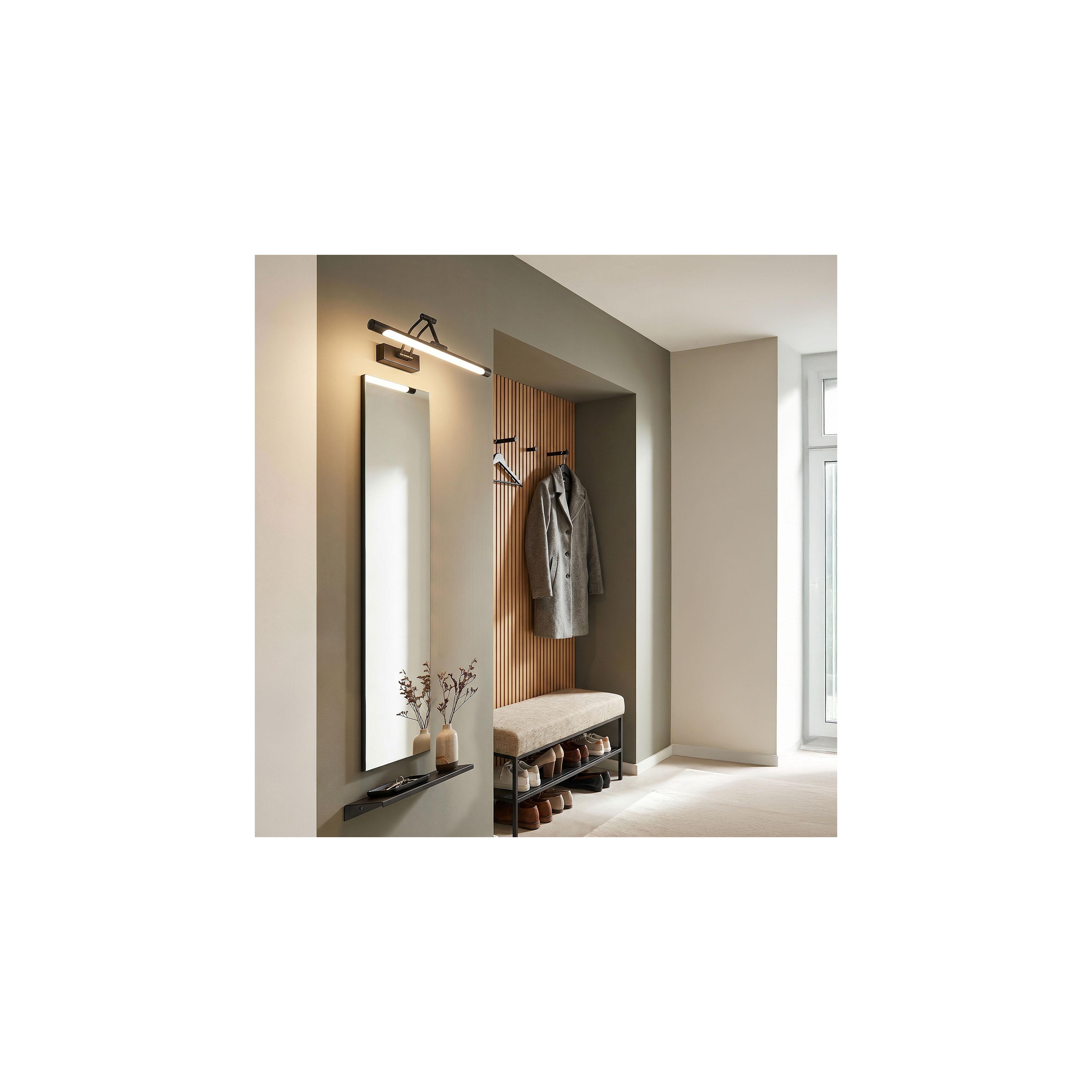 Bathroom LED wall sconce SWE025-1W 42cm Black