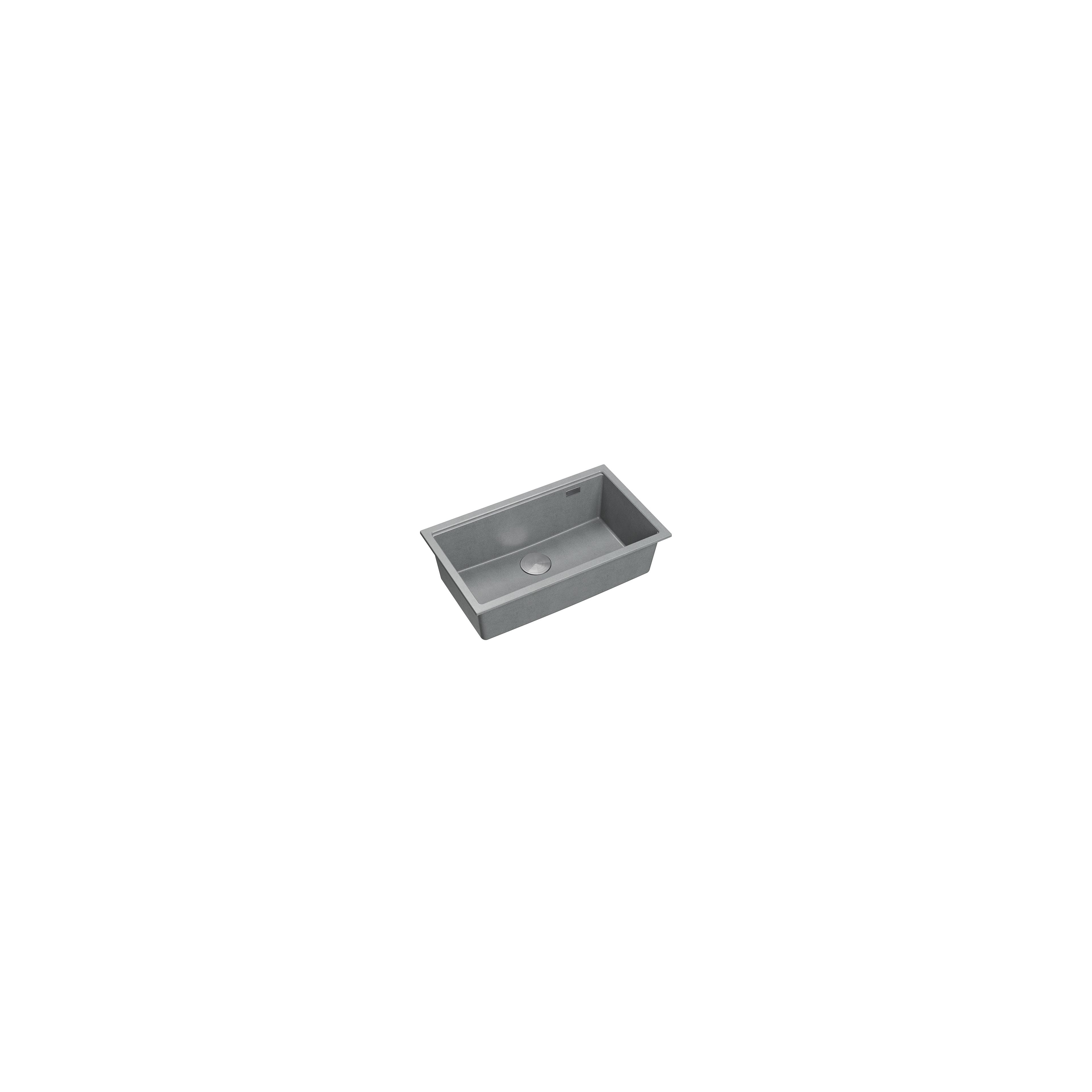 Granitspülbecken Logan 110 Grey Metallic