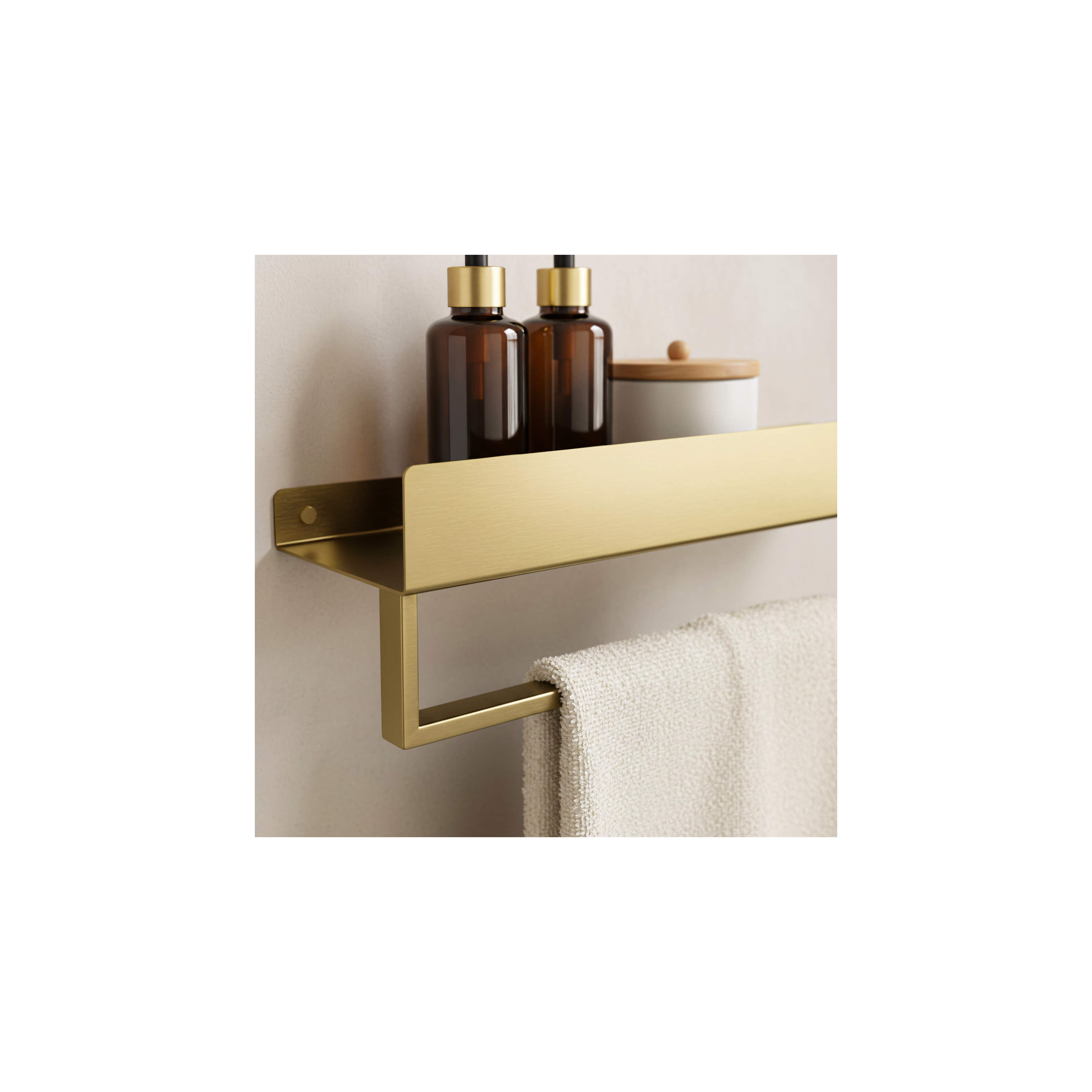 Badezimmerregal SF01 45cm gold brush