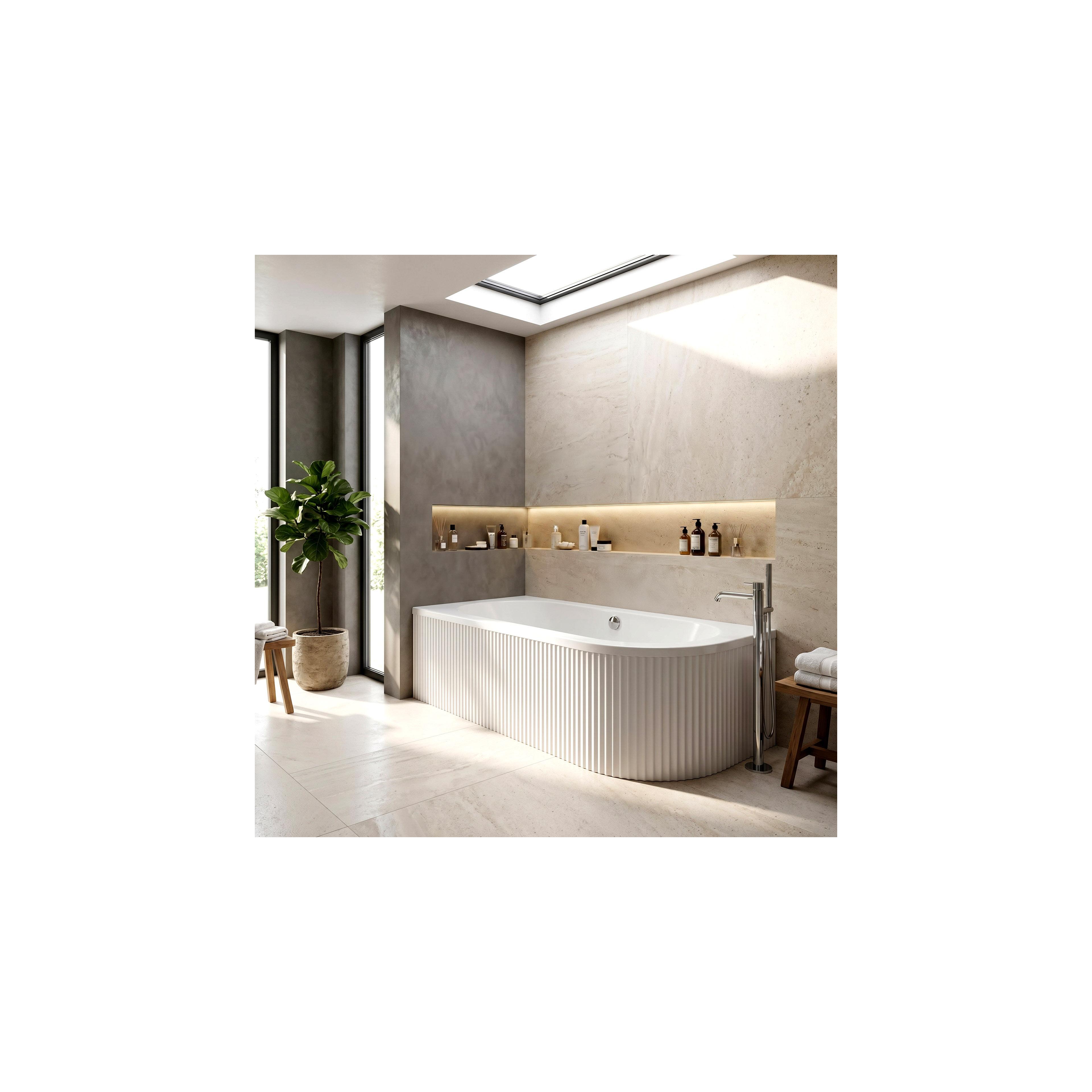 Acryl Eckbadewanne Rea Orion Stripe Left 160cm