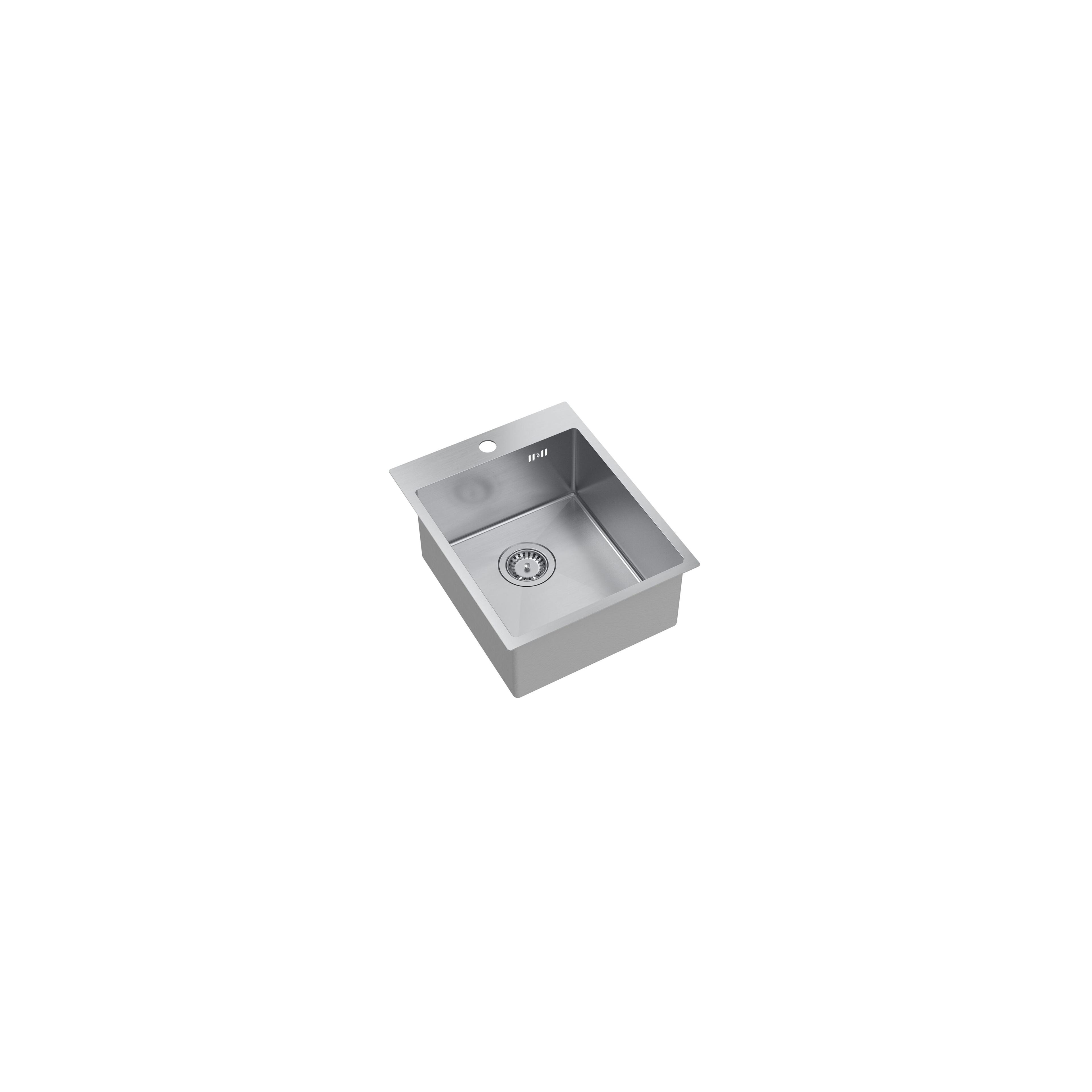 Tērauda izlietne RUSSEL 90 BRUSH NICKEL