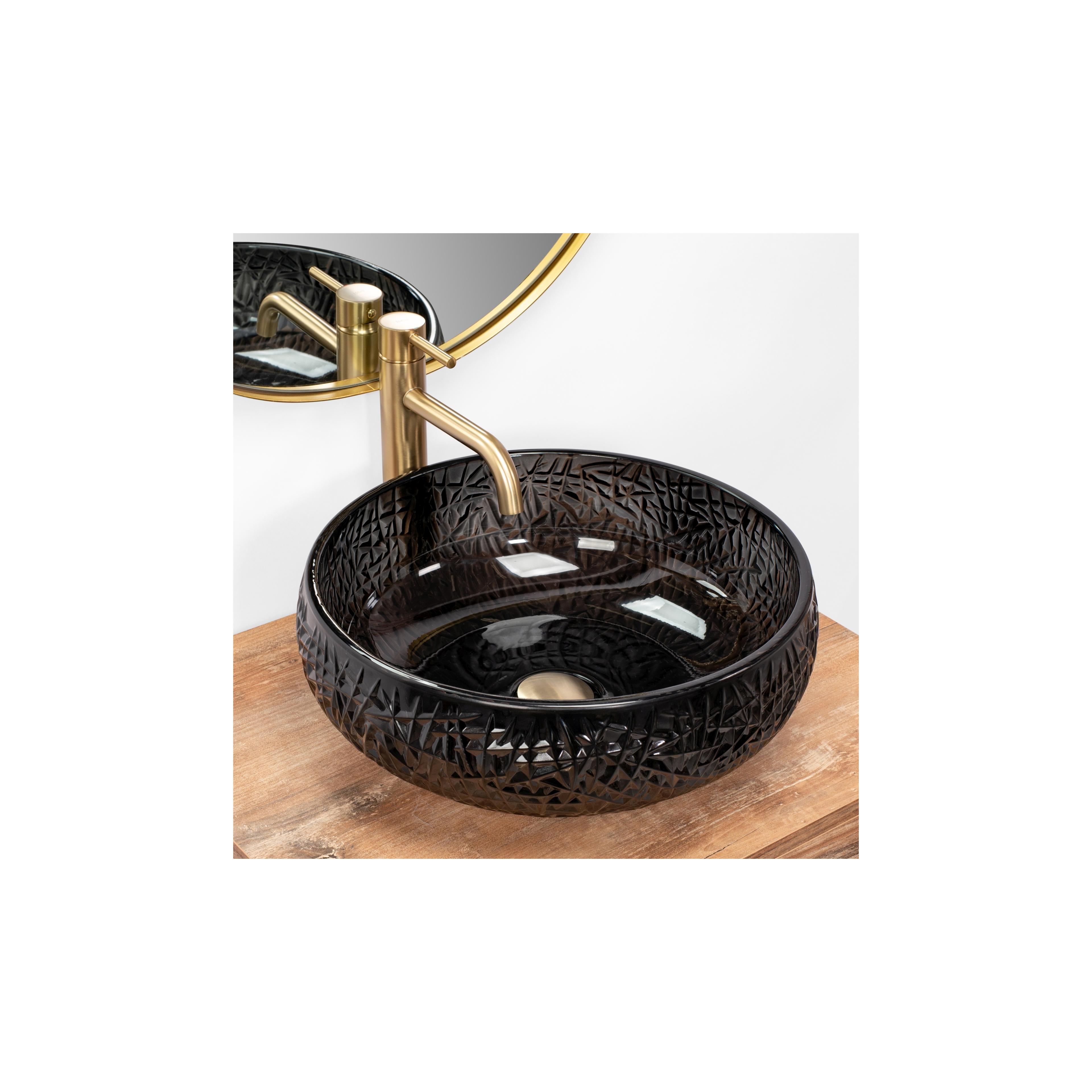Countertop Basin REA ICE BLACK