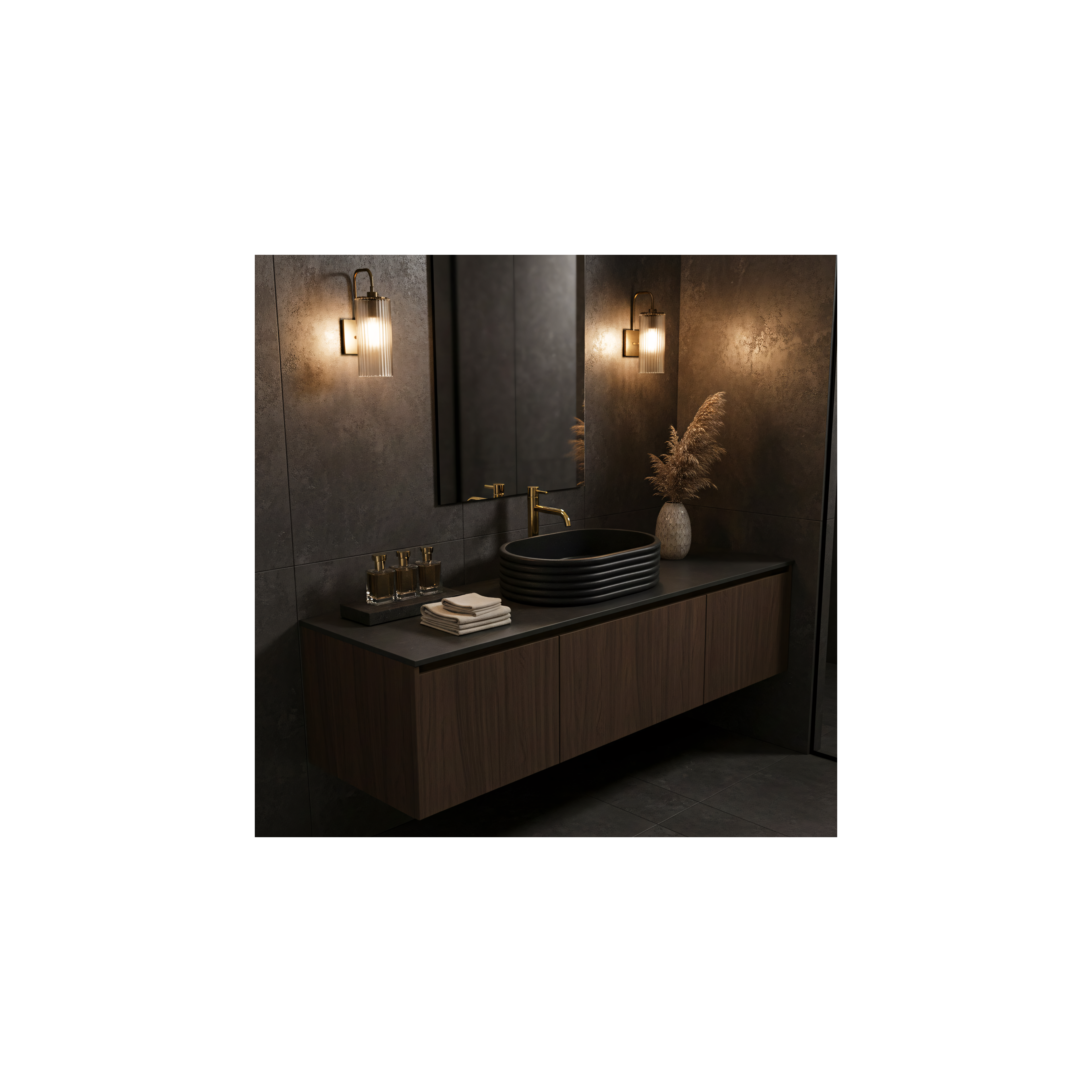 Aufsatzwaschbecken Rea Nicoletta Black