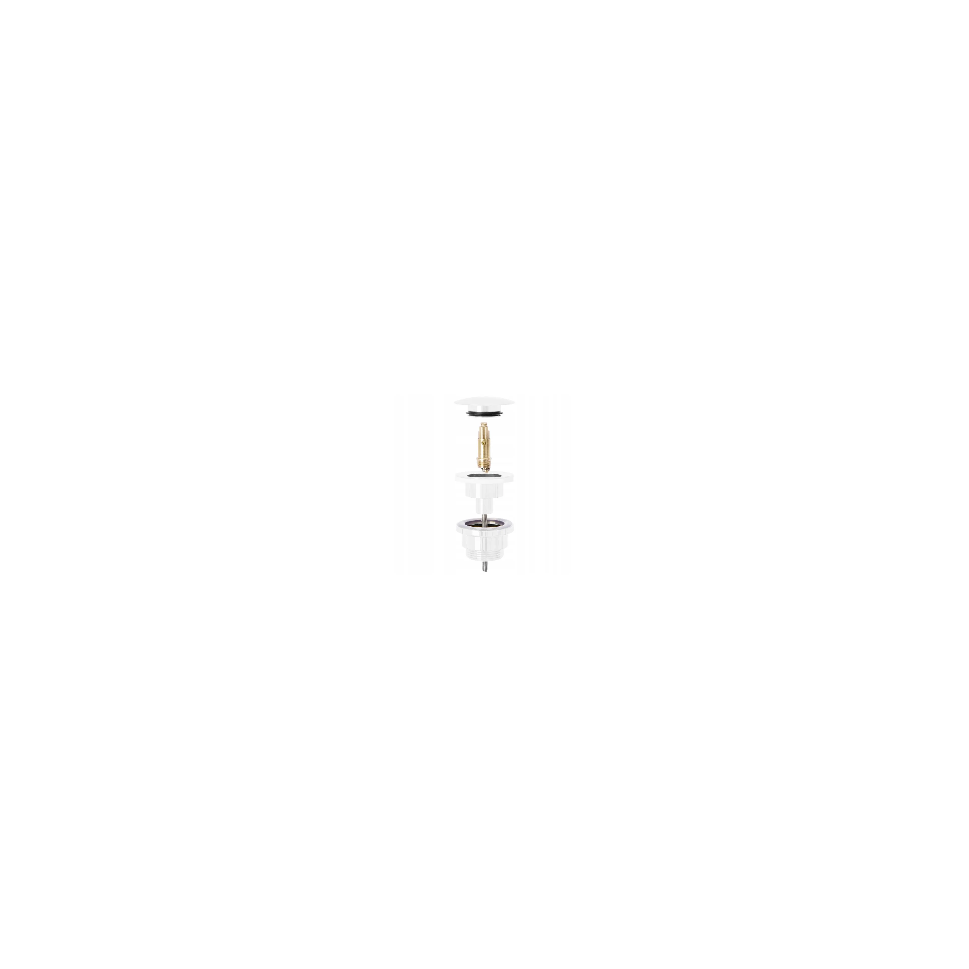 Tappo per lavabo universale klik-klak Rea White Mat