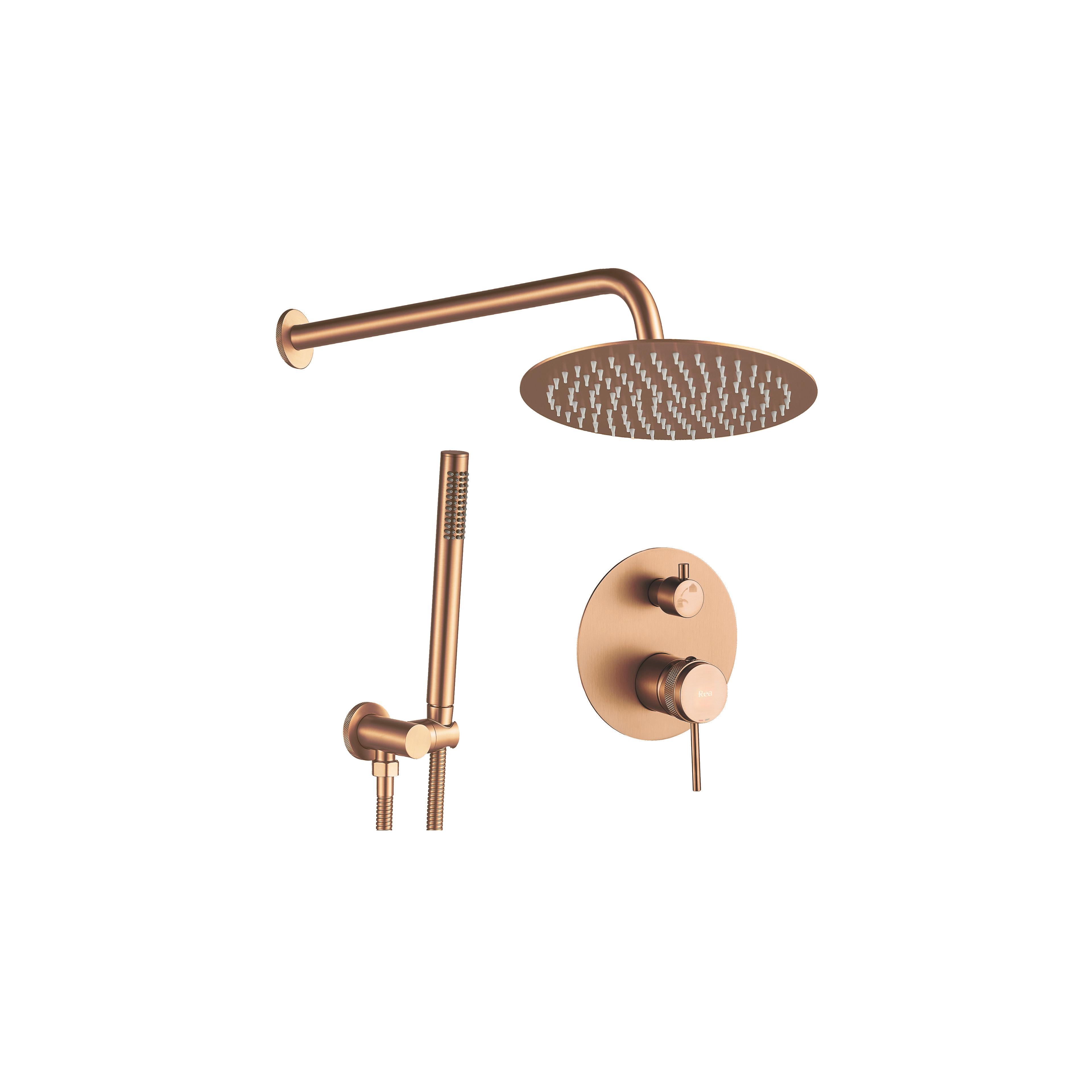 Unterputz Duschset Rea Lungo Grip Brush Copper + BOX