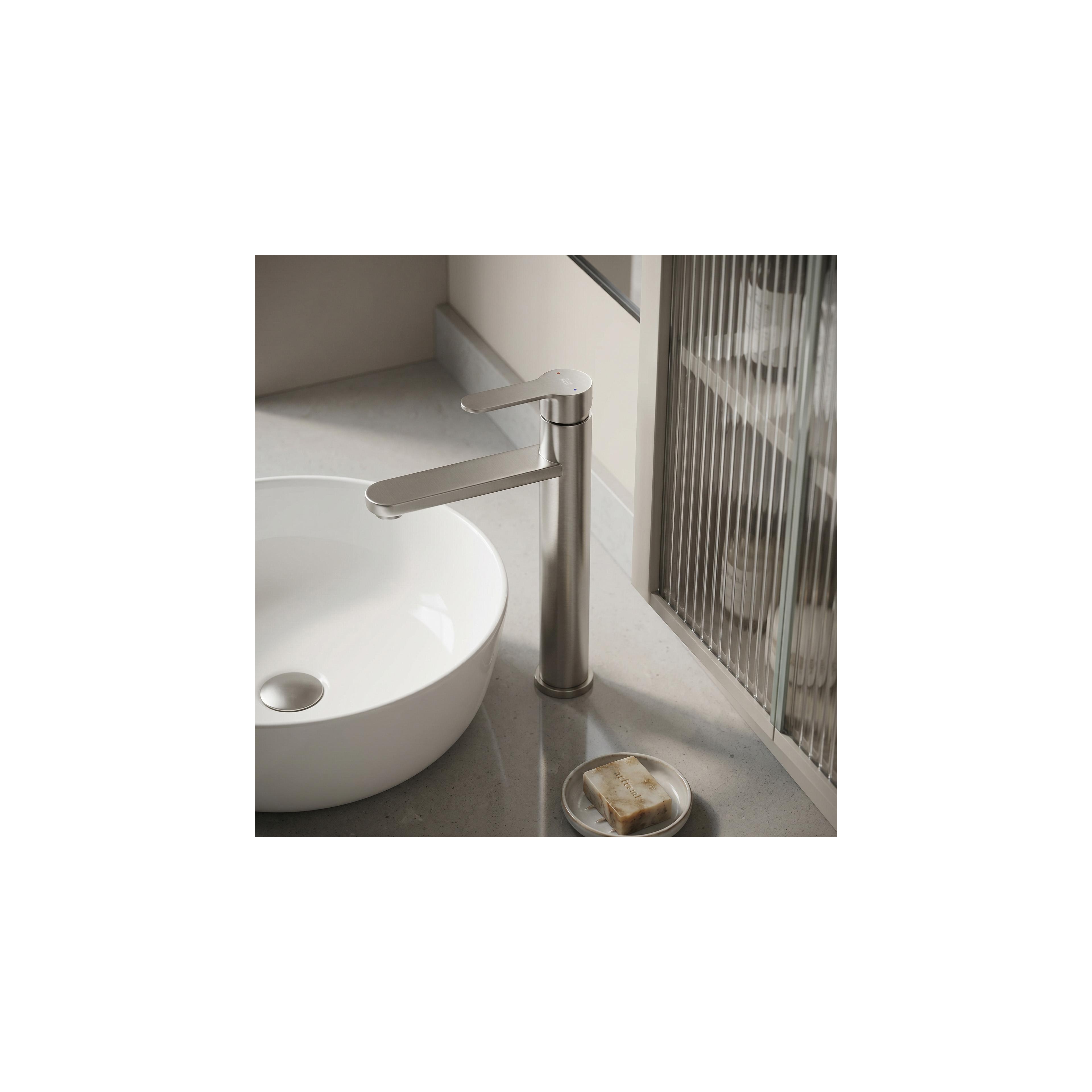 Waschbeckenarmatur Rea Arcos Brush Nickel