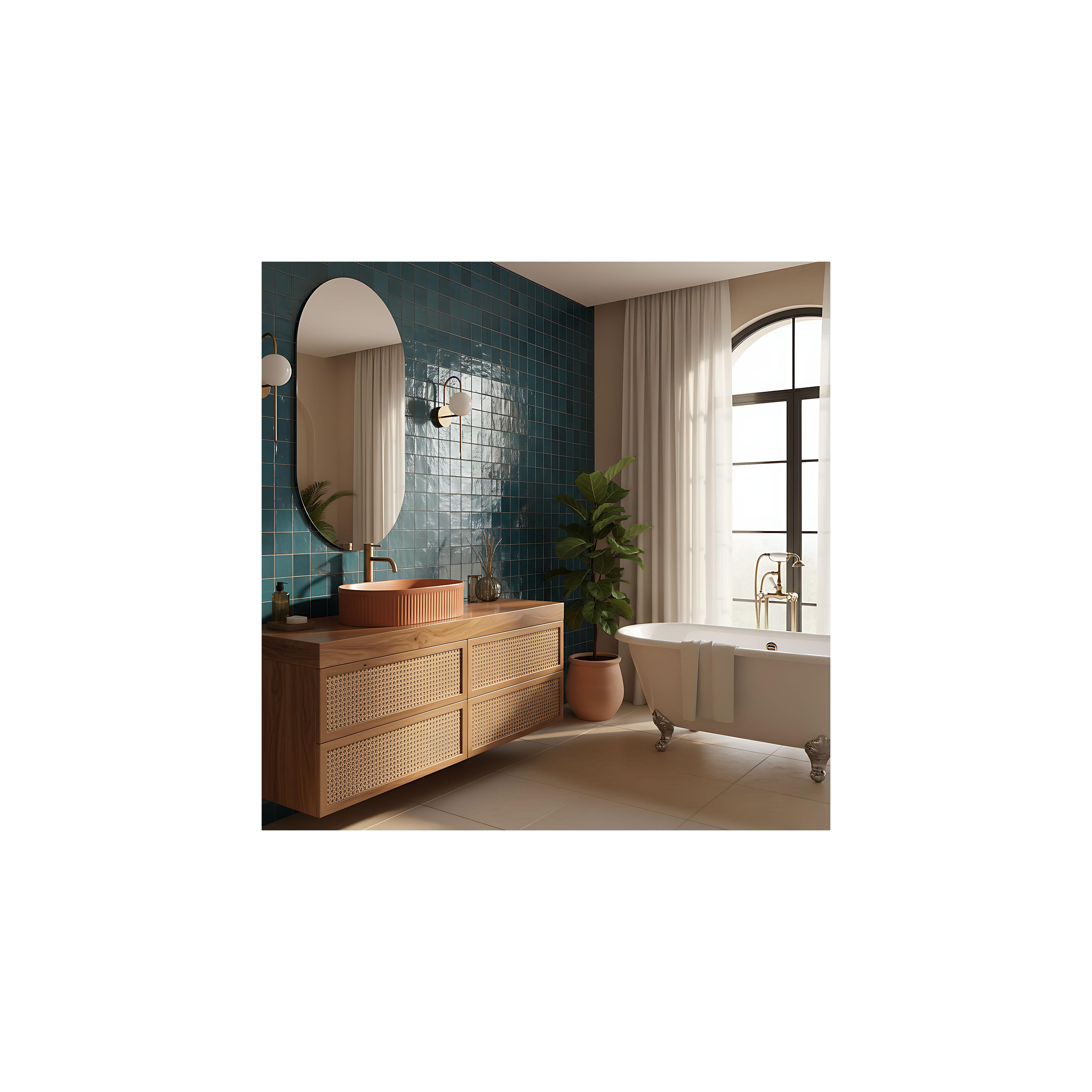 Countertop washbasin Rea Vanda Cinnamon Matt