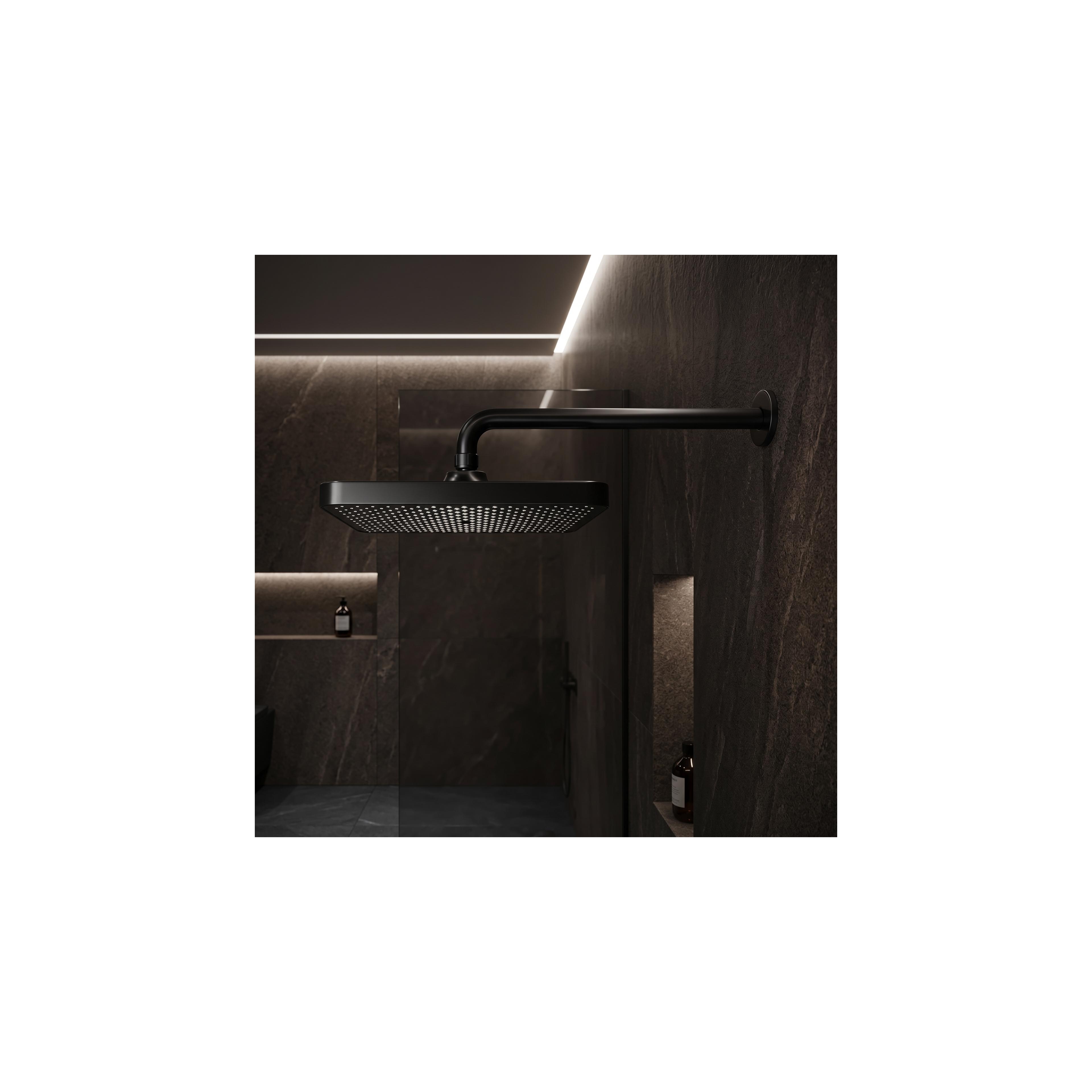 Rectangular shower head REA JS-032 Black