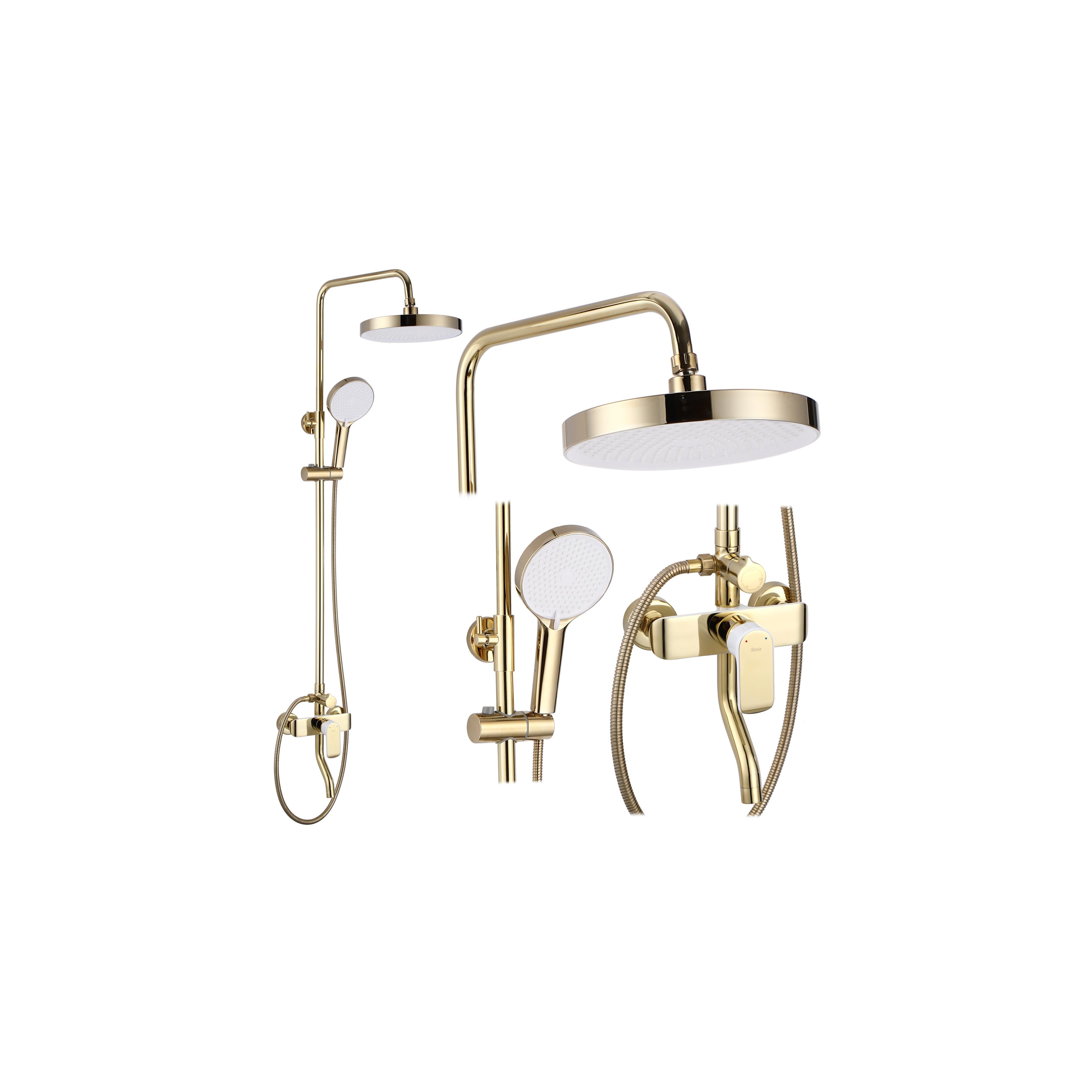 Комплект за душ REA BLOOM WHITE GOLD