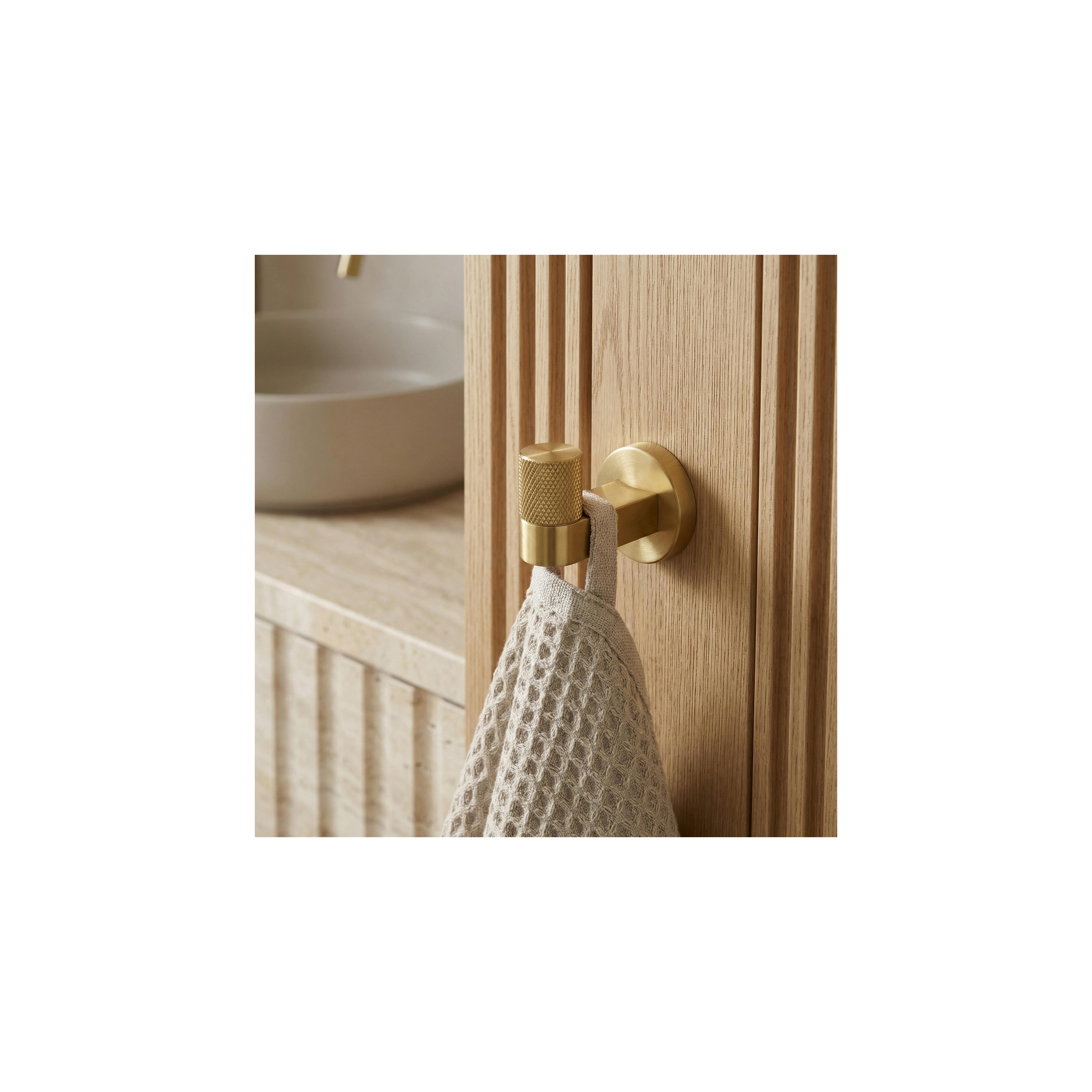 Bathroom hook 39104 ORI Brush Gold