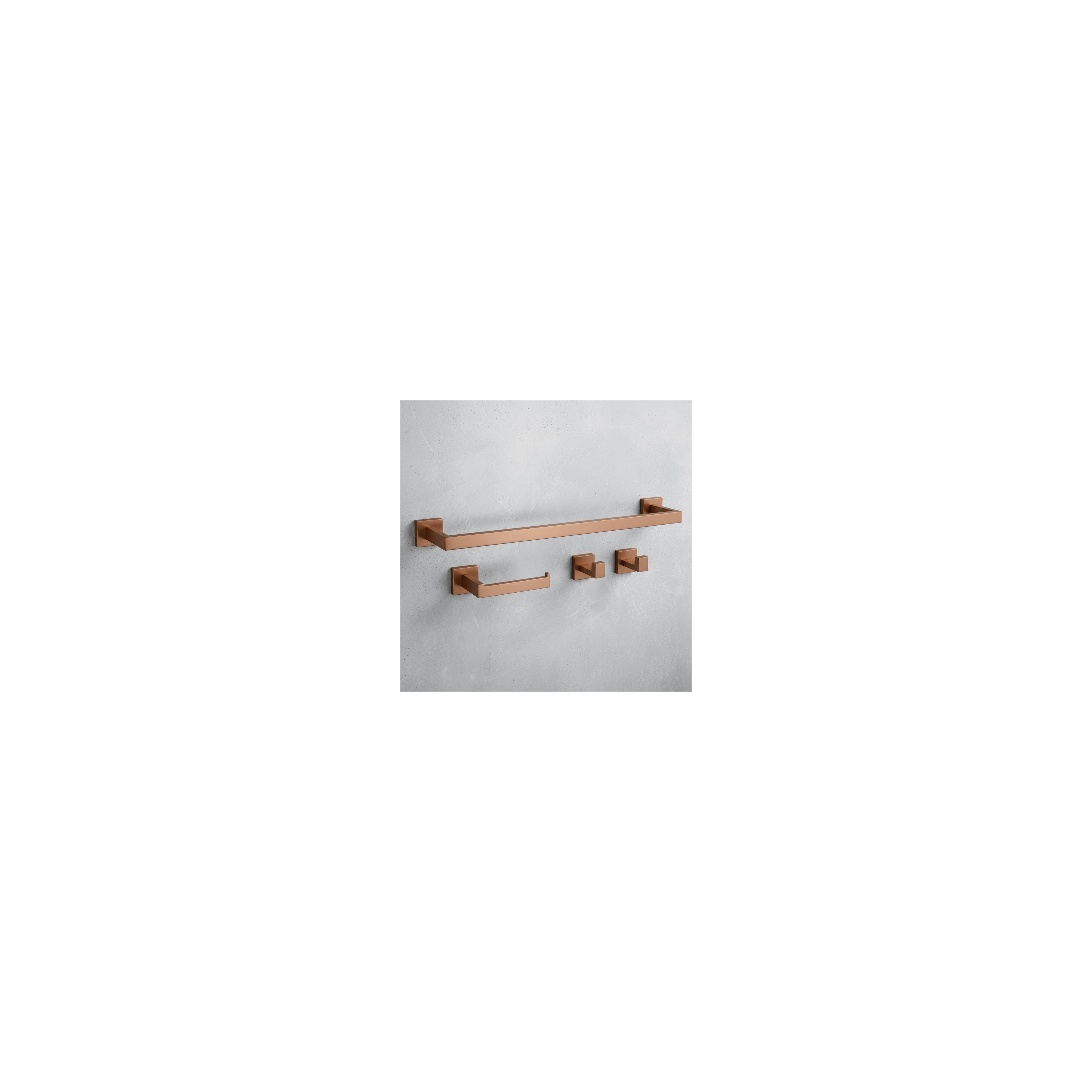 Badezimmer-Accessoire-Set Rio Brush Copper 4-teilig