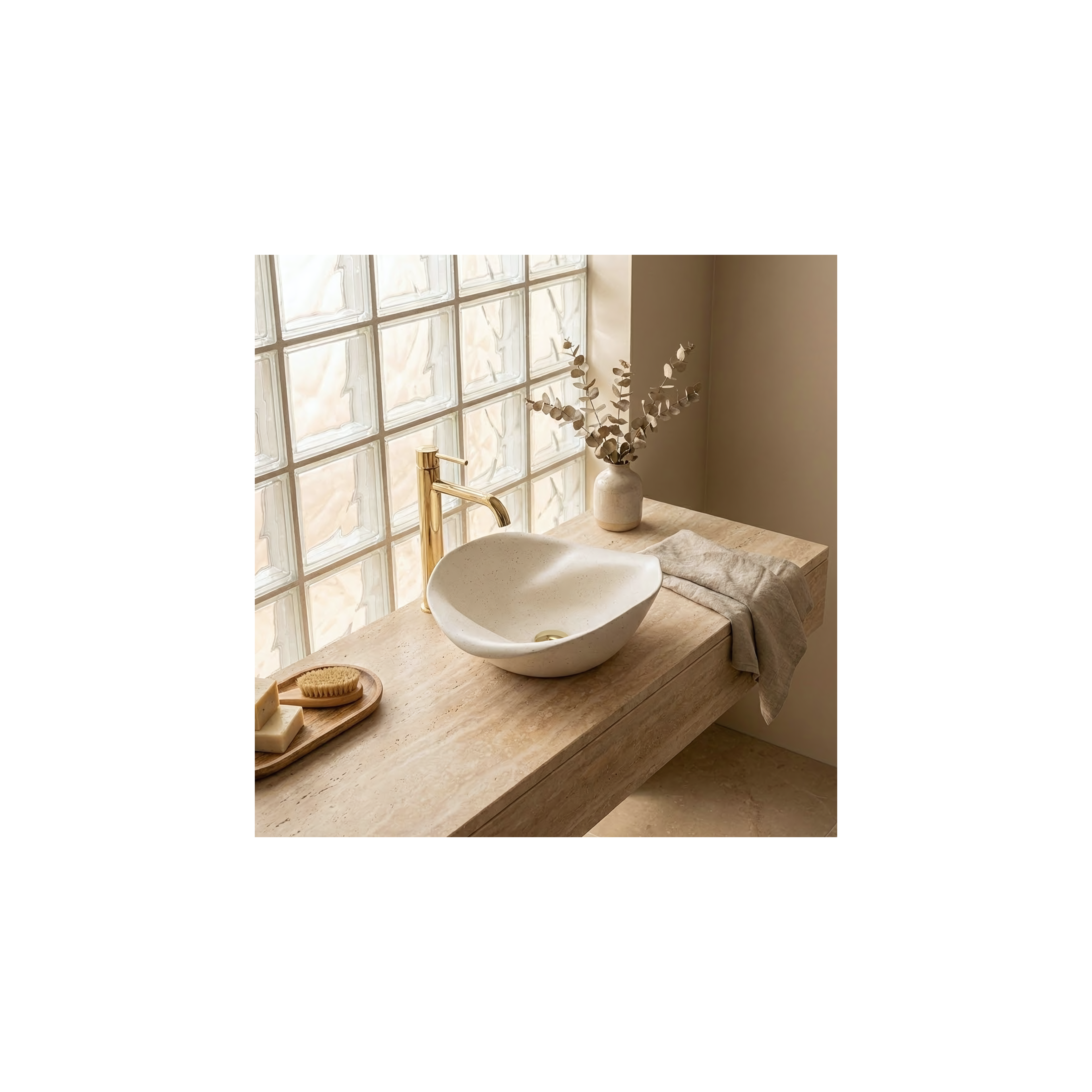 Aufsatzwaschbecken REA HM-34B Handmade ART